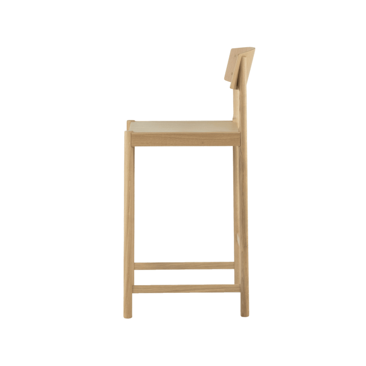 Rod σκαμπό μπαρ 65 cm, Δρυς λευκή ματ λάκα Mavis