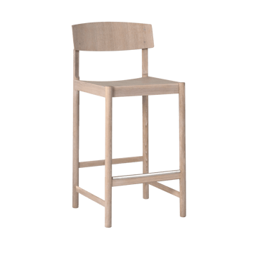 Rod σκαμπό μπαρ 65 cm - Δρυς λευκή με κερί - Mavis