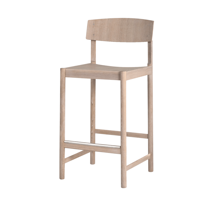 Rod σκαμπό μπαρ 65 cm - Δρυς λευκή με κερί - Mavis