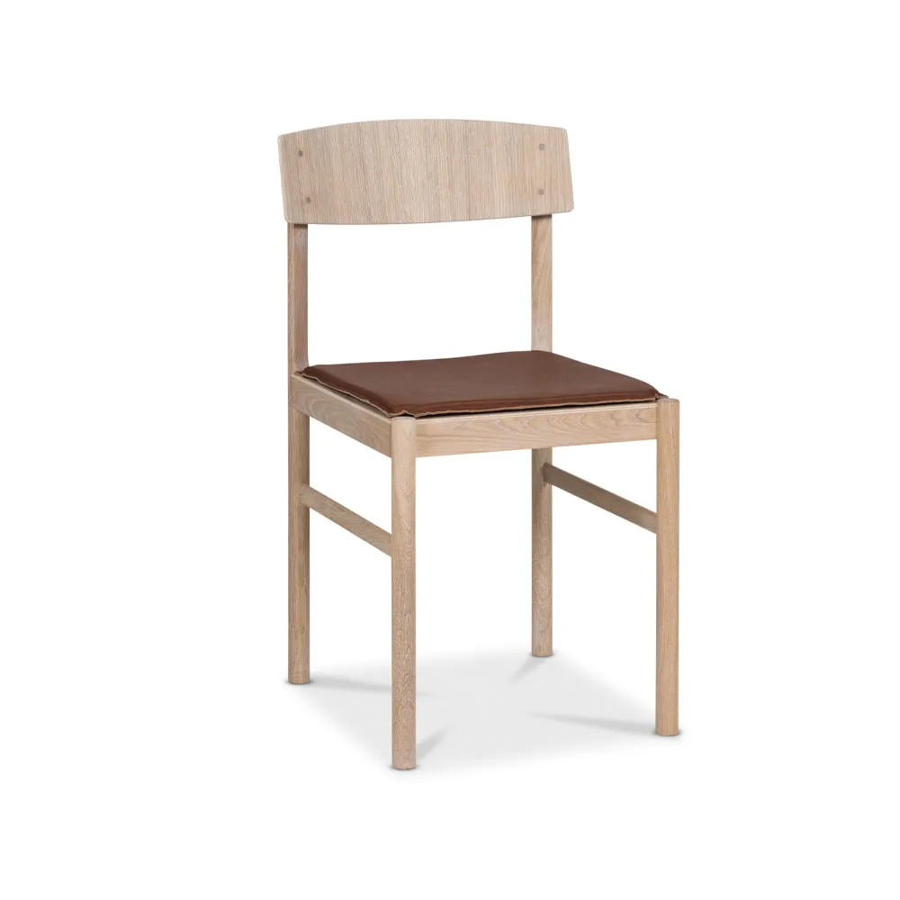 Rod μαξιλάρι καρέκλας, Δέρμα κονιάκ Mavis