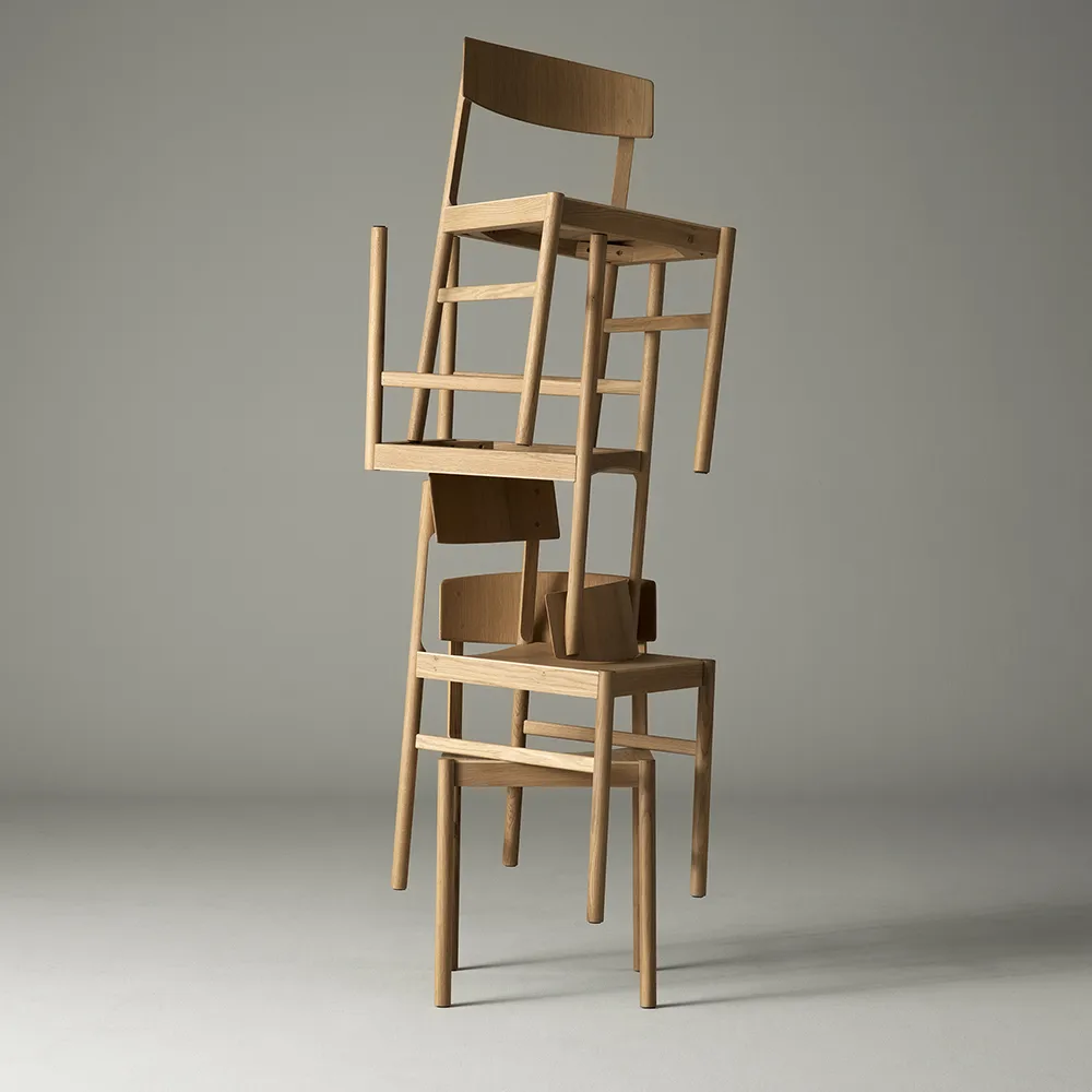 Rod καρέκλα, Δρυς λευκή ματ λάκα Mavis