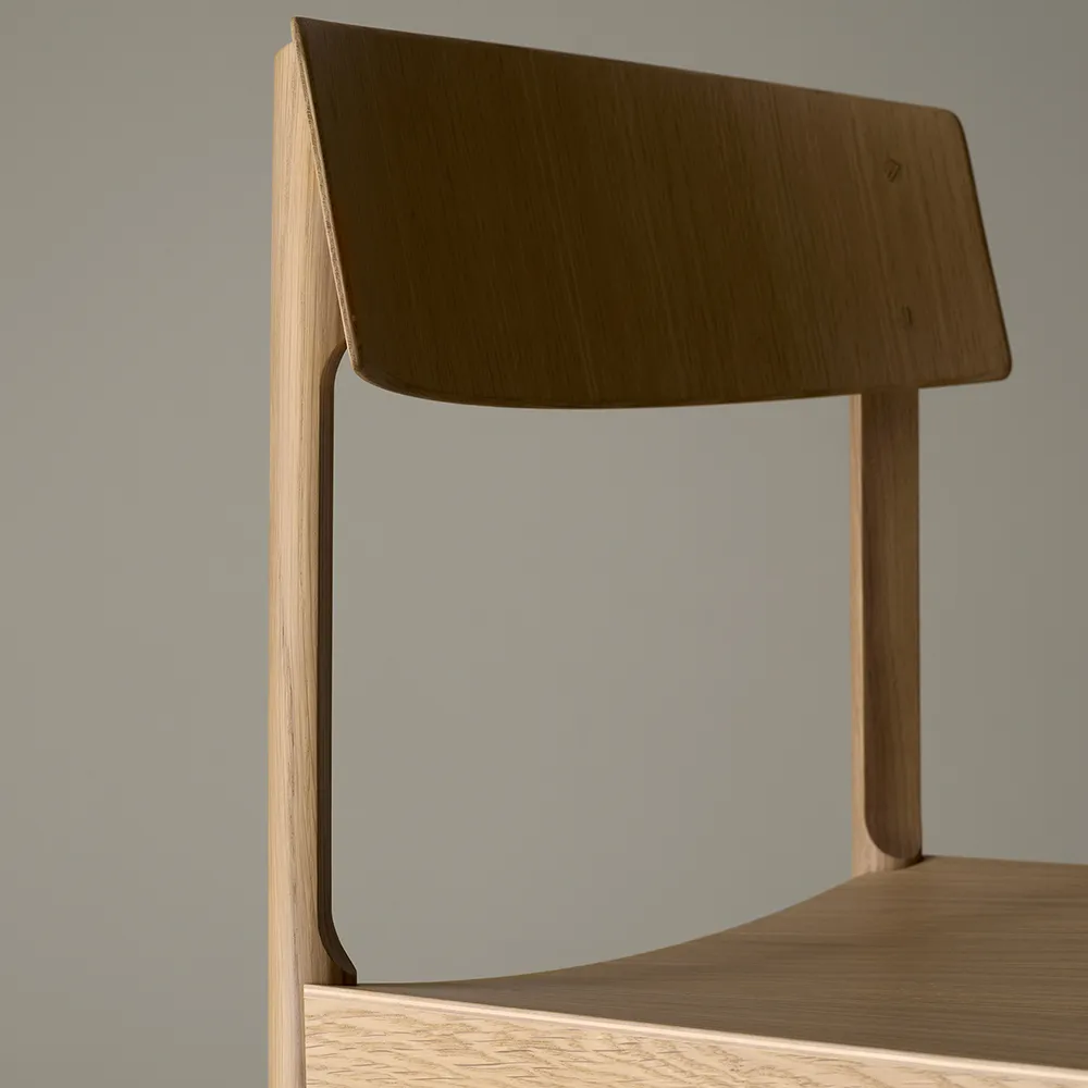 Rod καρέκλα, Δρυς λευκή ματ λάκα Mavis