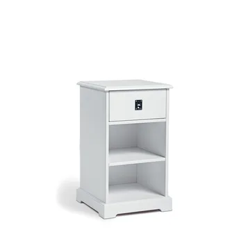 Smögen κομοδίνο - Λευκή λάκα - Mavis