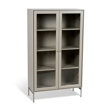 Volt βιτρίνα 130 cm beige - Λεπτομέρειες σε ανοξείδωτο ατσάλι - Mavis