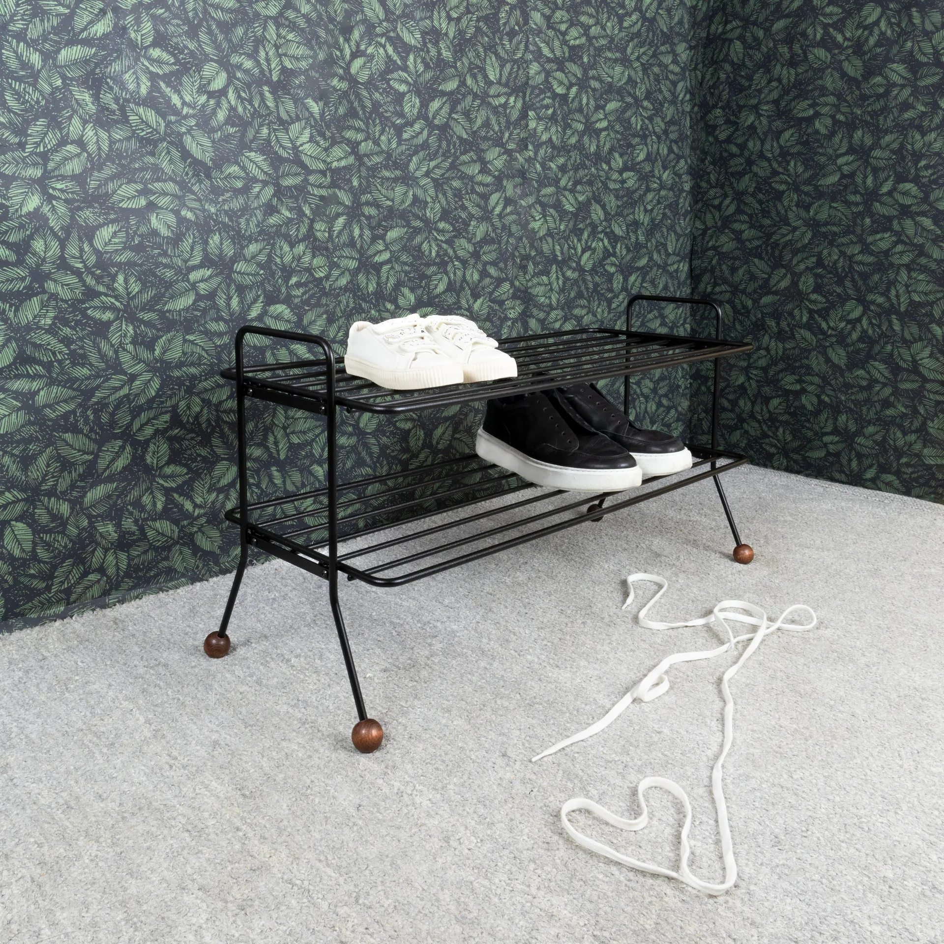 Bill ράφι παπουτσιών, μαύρο-σκούρο καφέ Maze