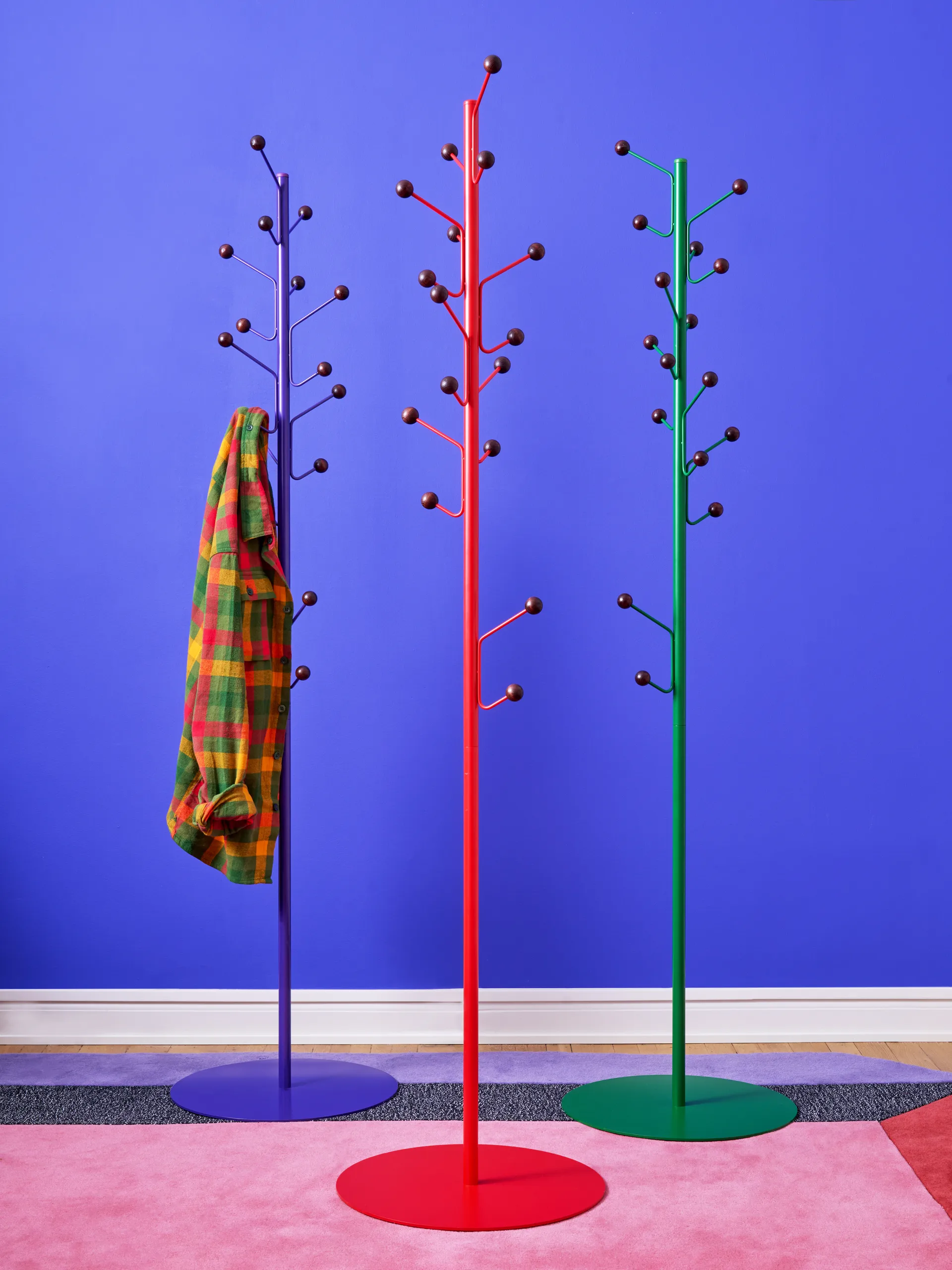 Κρεμάστρα ρούχων δαπέδου Bill, Πράσινο-σκούρο καφέ Maze