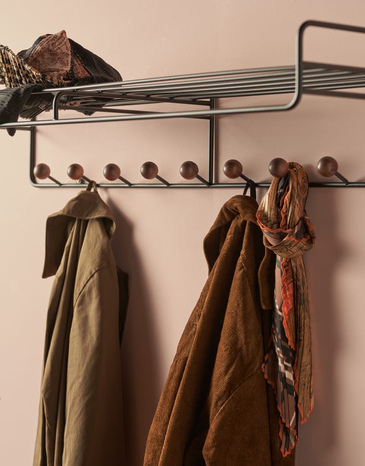 Bill Hat rack L κρεμάστρα για καπέλα, Μαύρο-σκούρο-καφέ Maze