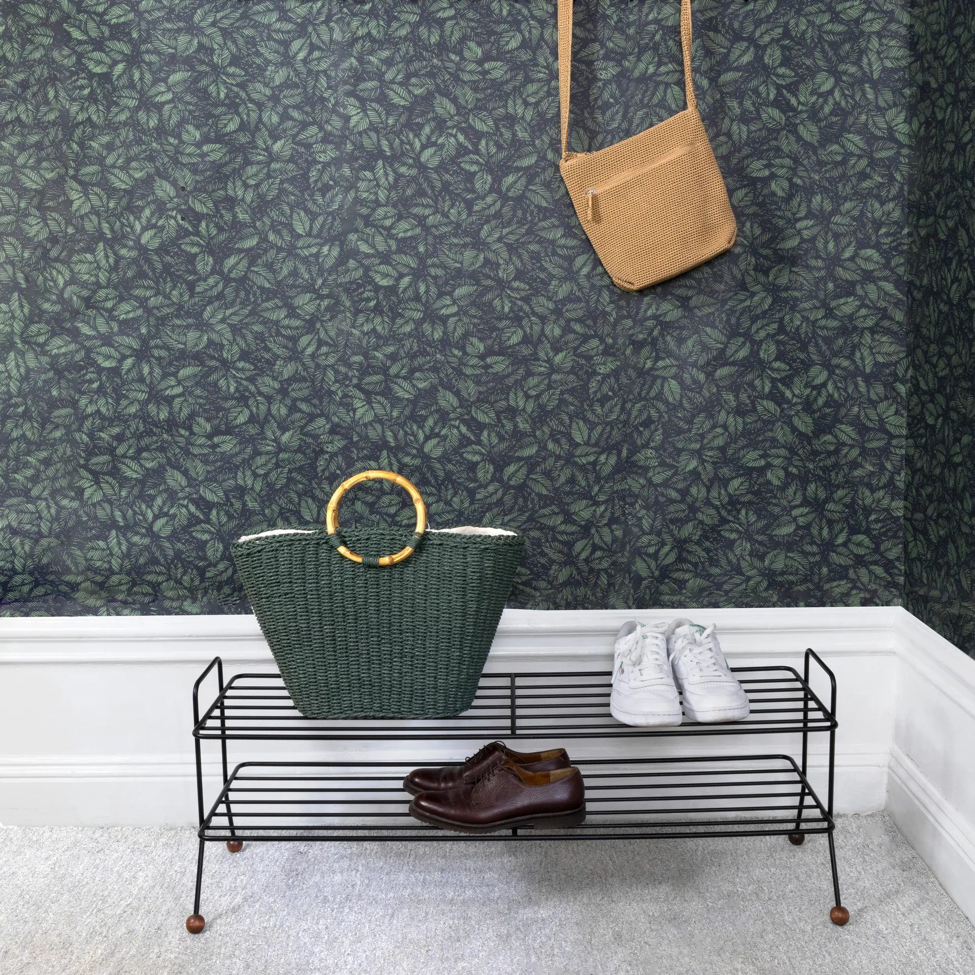 Bill ράφι παπουτσιών L, μαύρο-σκούρο καφέ Maze