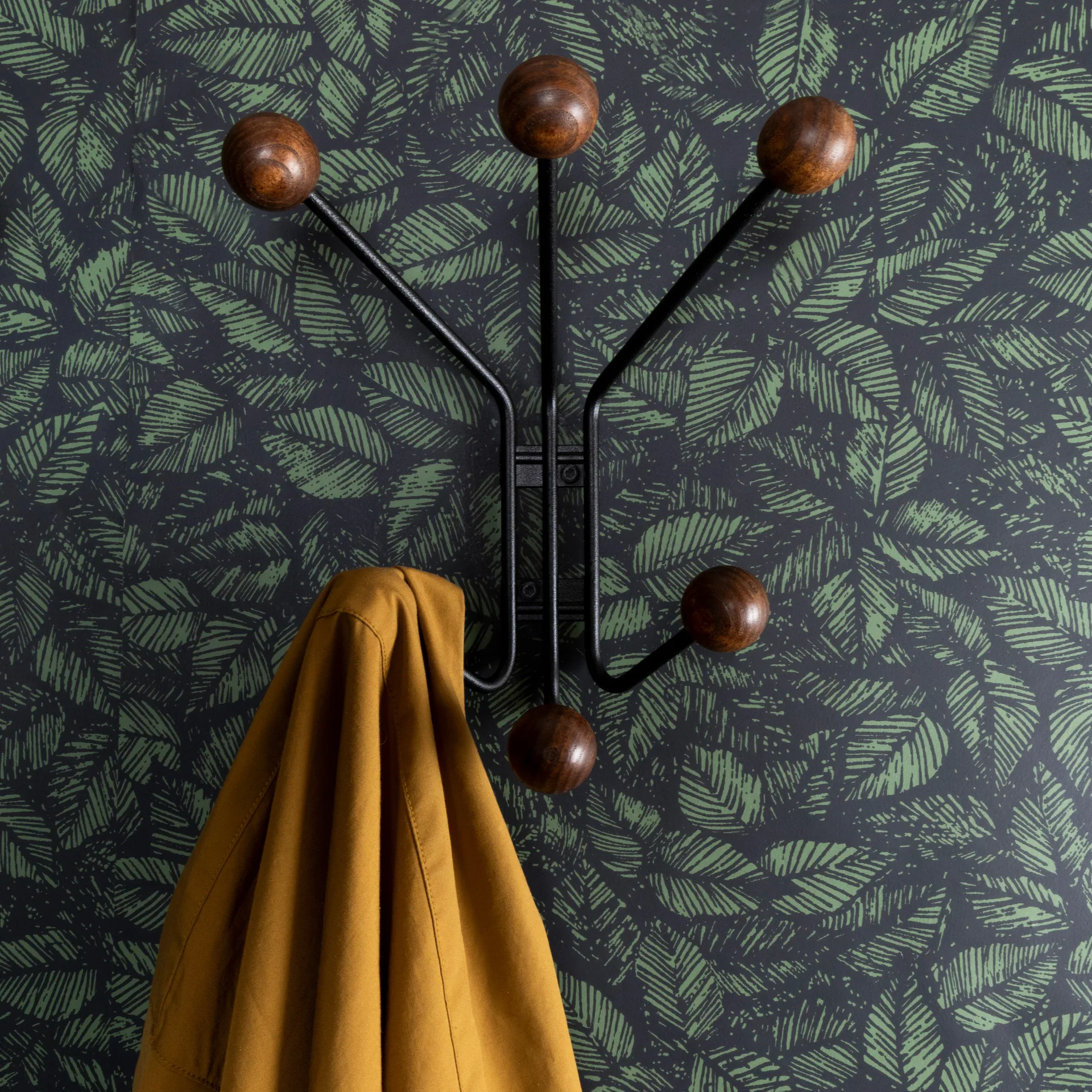 Bill XS κρεμάστρα, μαύρο-σκούρο καφέ Maze