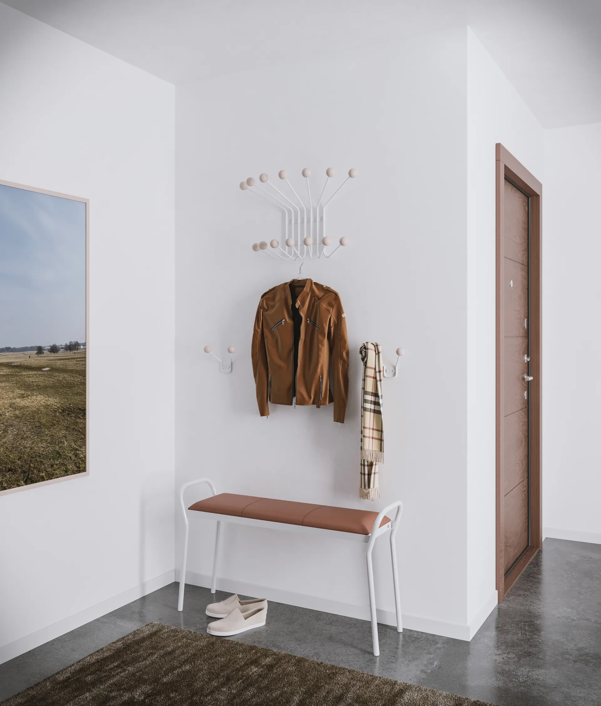 Bill XXS κρεμάστρα, Greige Maze