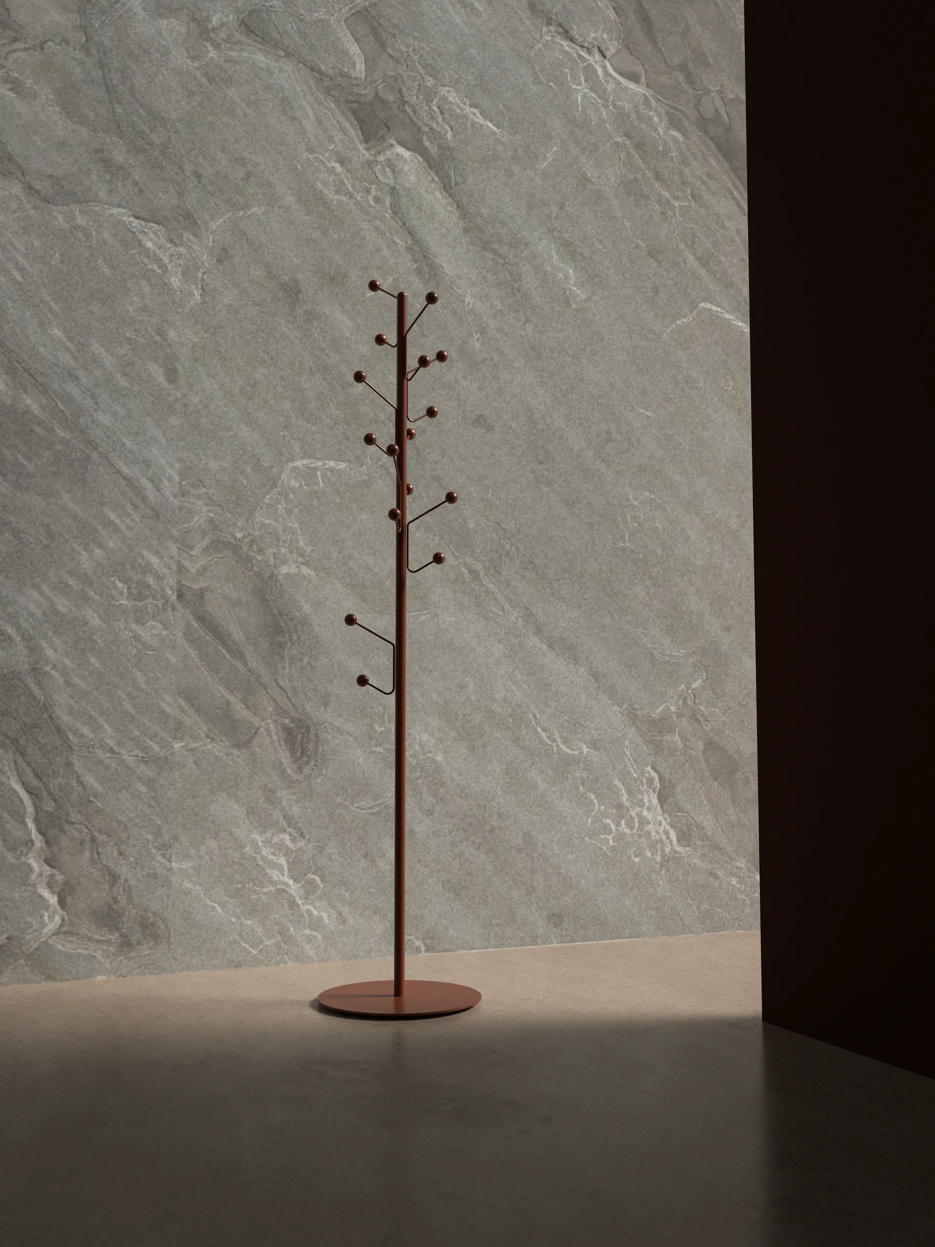 Κρεμάστρα ρούχων δαπέδου Bill, Κανέλα Maze