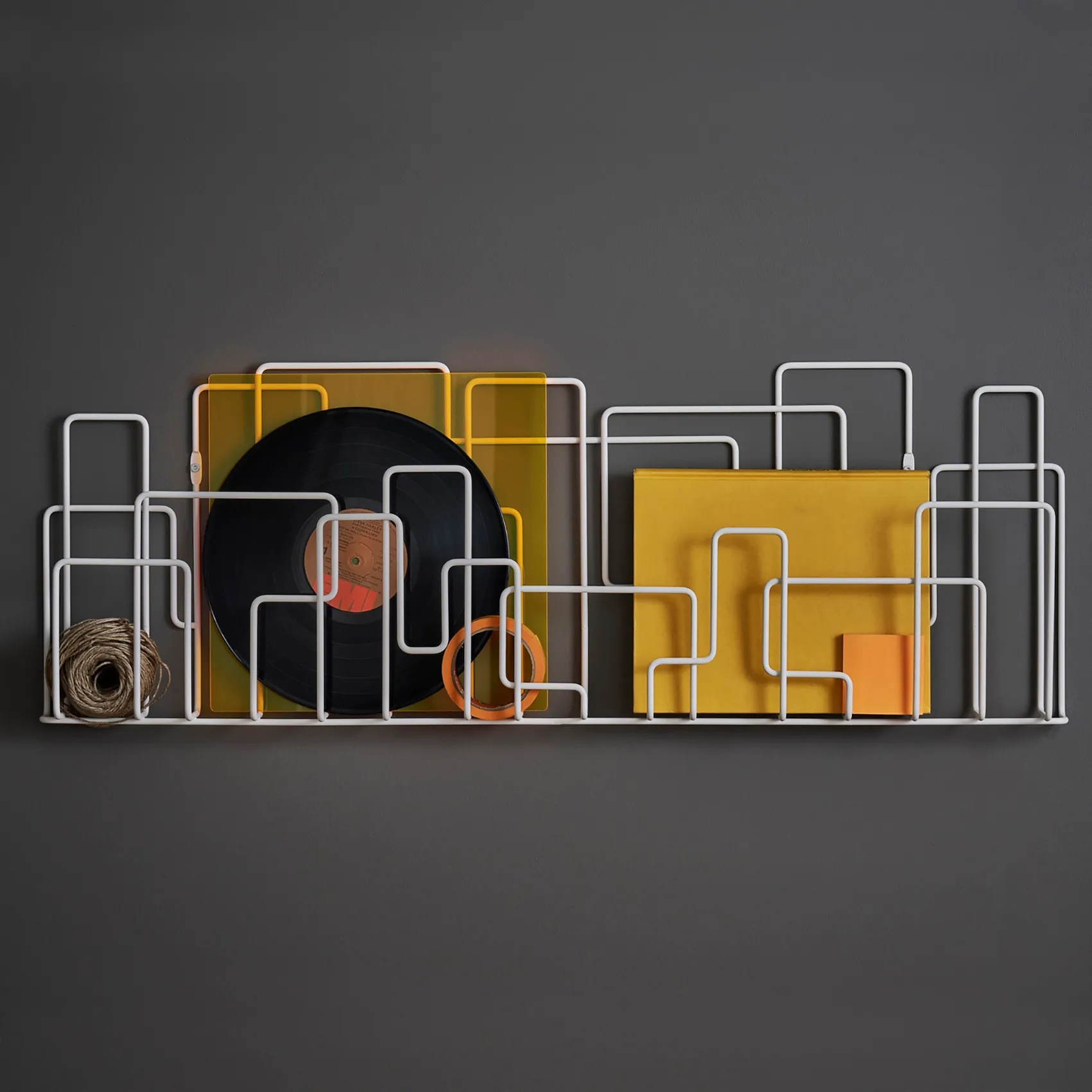 City Sunday θήκη για περιοδικά, λευκό Maze