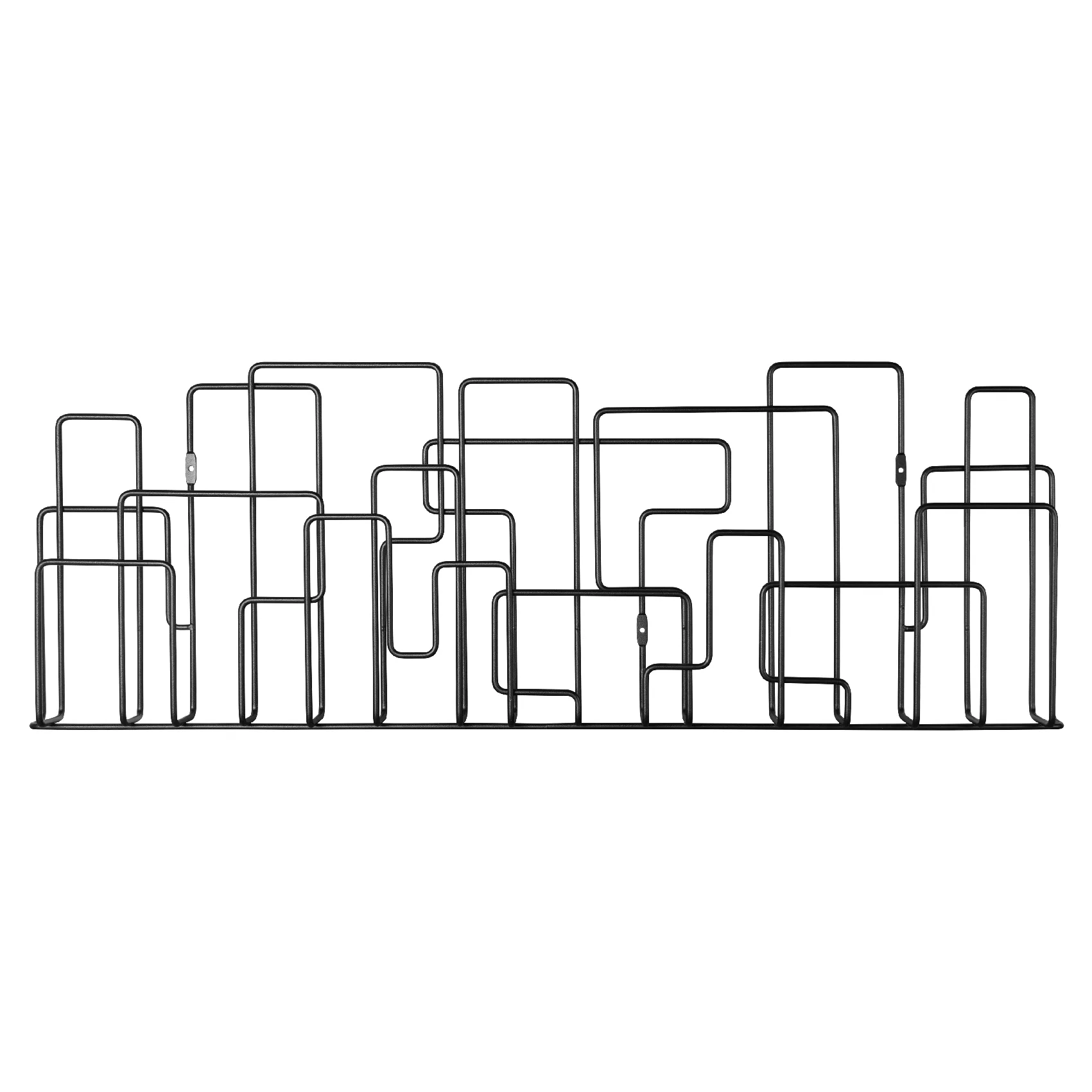 City Sunday θήκη για περιοδικά, μαύρο Maze