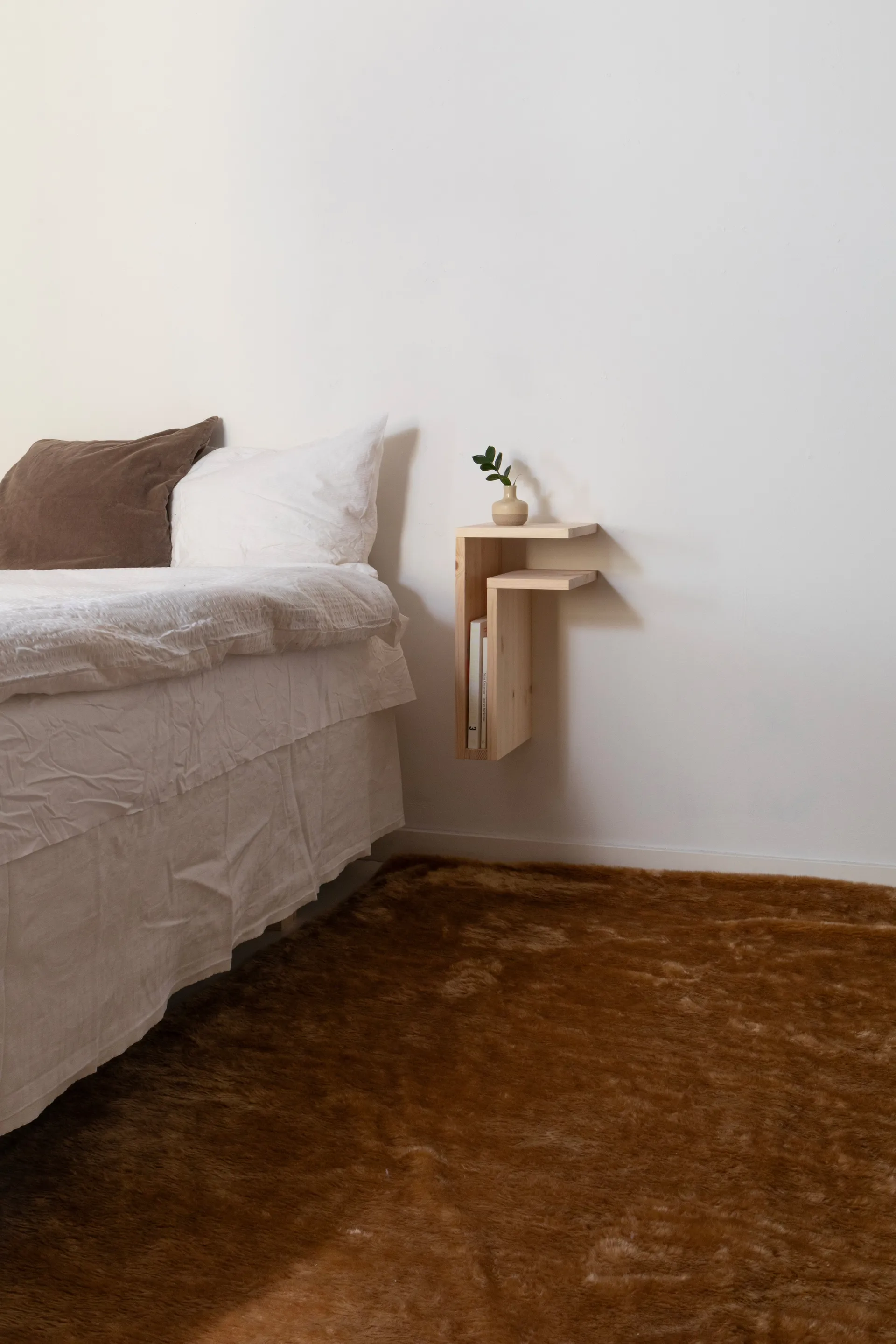 F-shelf Play DIY ράφι τοίχου, Pine, right Maze
