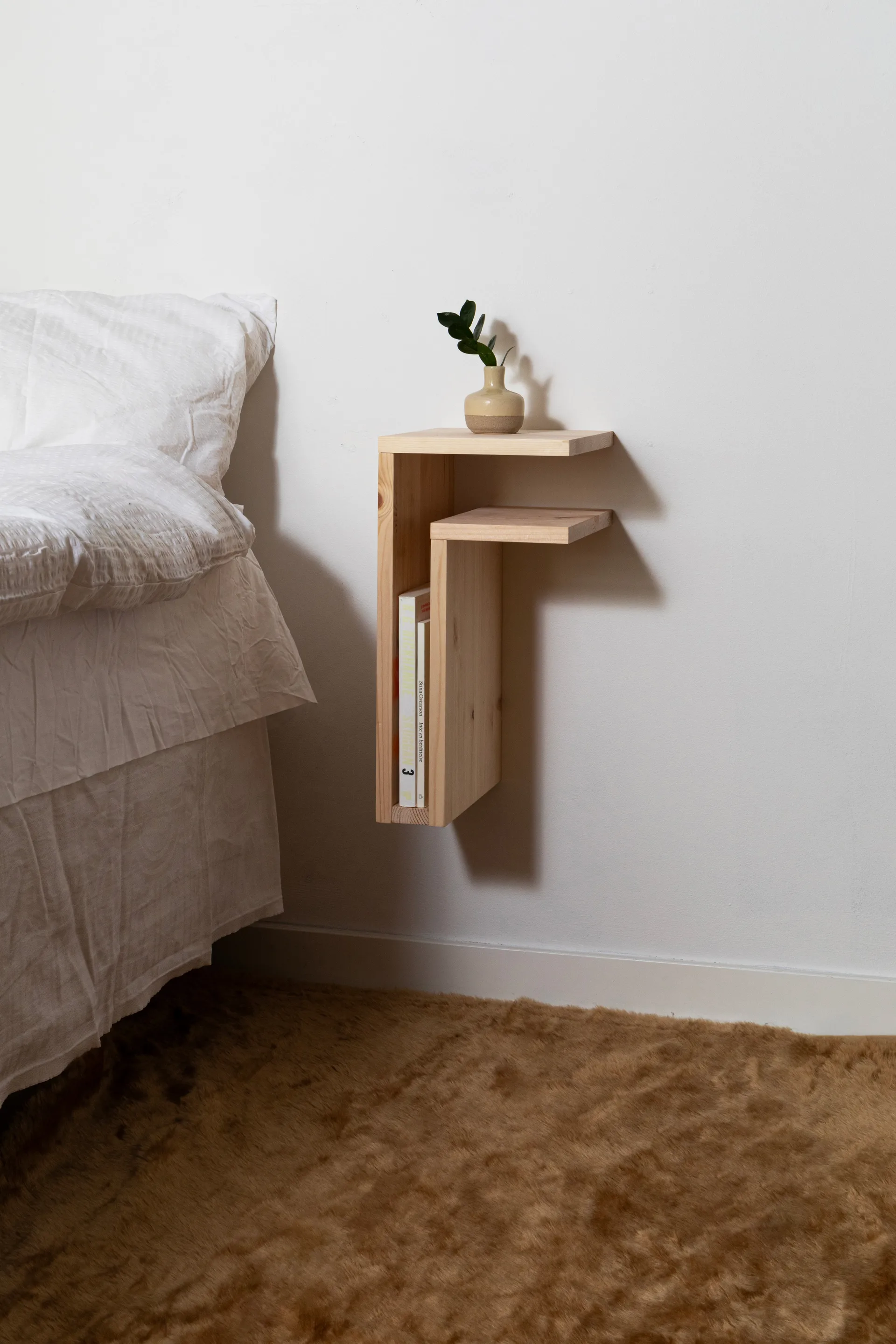 F-shelf Play DIY ράφι τοίχου, Pine, right Maze