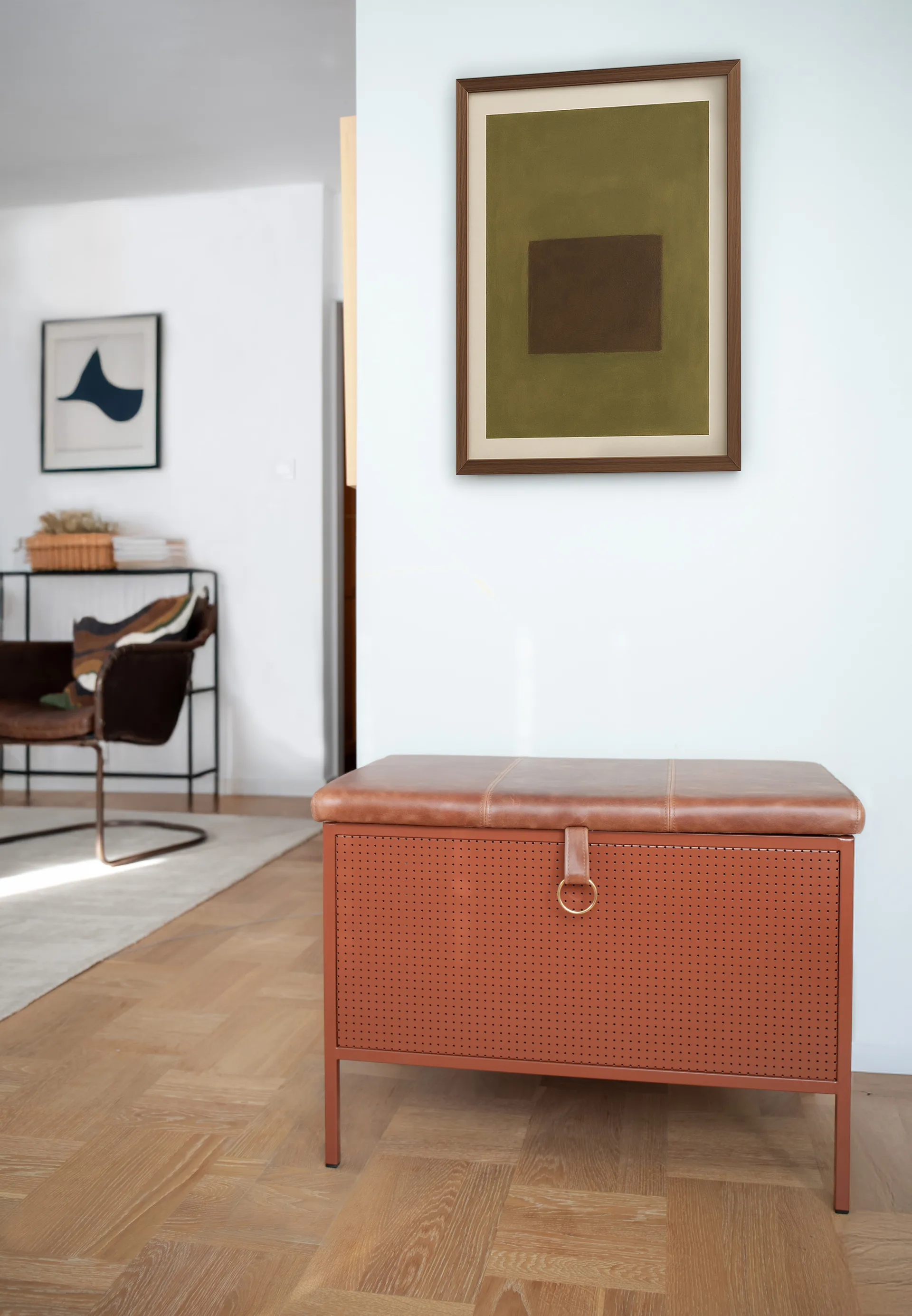 Frank πάγκος αποθήκευσης, Cinnamon-vintage cognac Maze