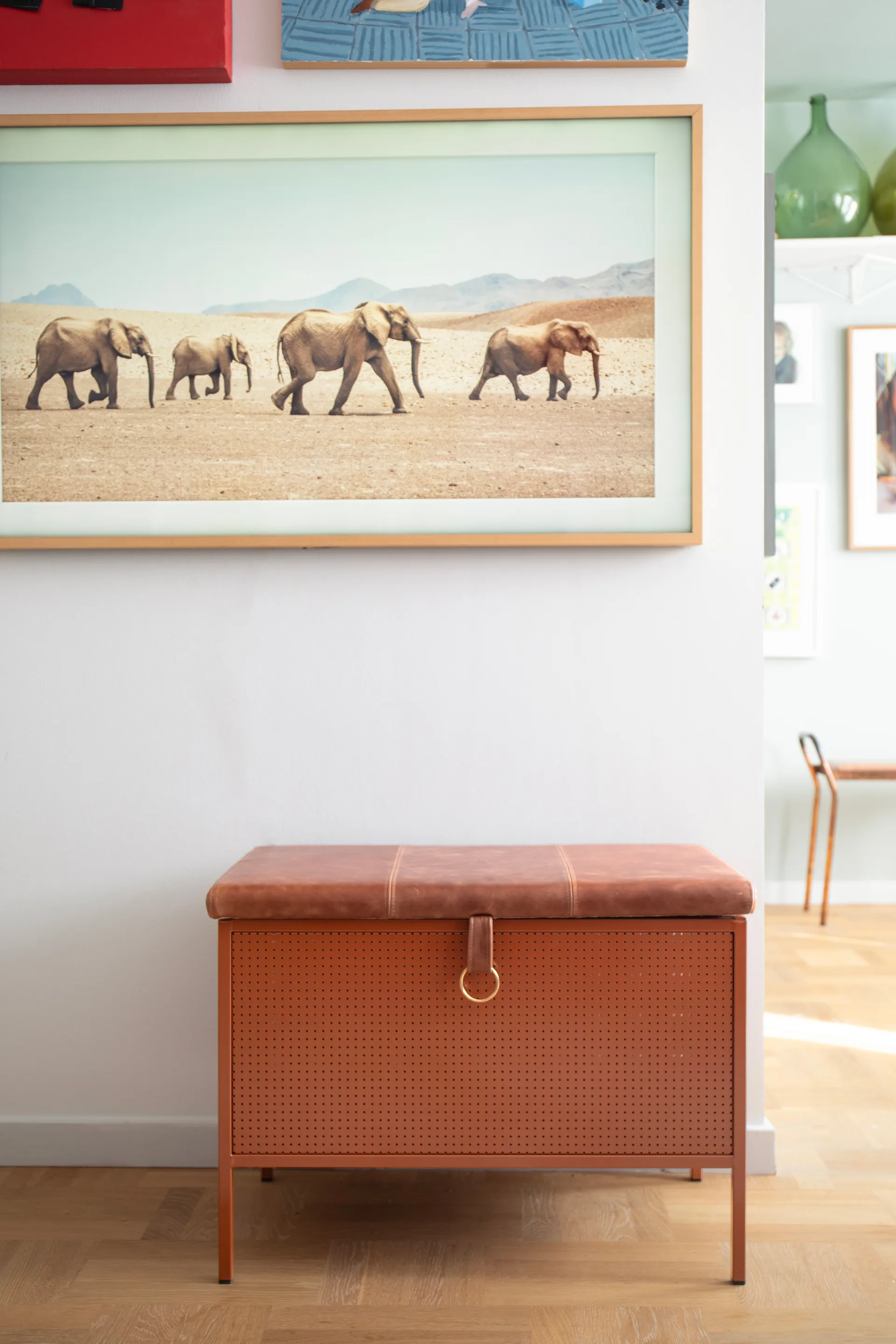 Frank πάγκος αποθήκευσης, Cinnamon-vintage cognac Maze