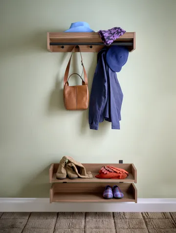 Gentle παπουτσοθήκη - Καρυδιά, 78x8x30 εκ. - Maze