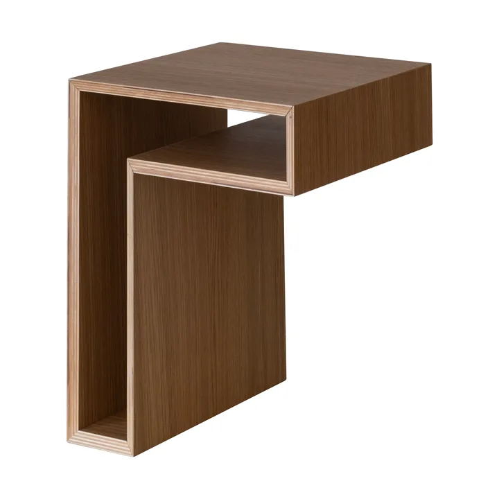 L-shelf επιτοίχιο ράφι - Καρυδιά, 30x38x29 εκ. - Maze