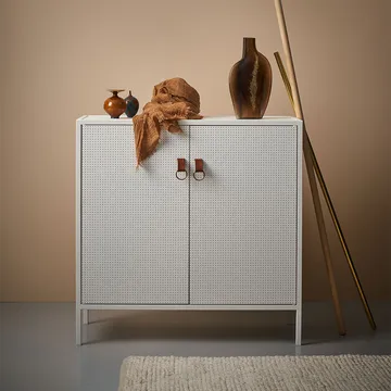 Ντουλάπι, Liza - Λευκό, λεπτομέρειες από δέρμα - Maze