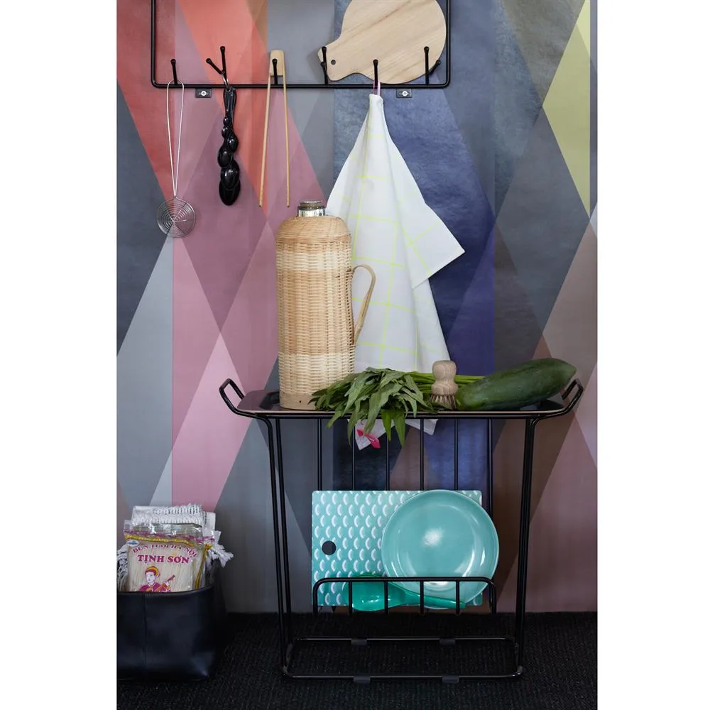 Minnie Mae Paper τραπέζι δίσκος, μαύρο Maze