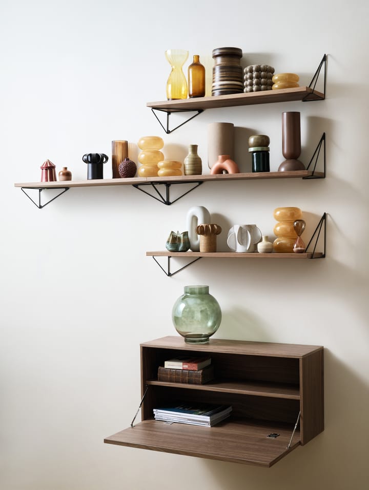 Nτουλάπι τοίχου, Pythagoras Cabinet, 38x80 εκ, Καρυδιά Maze