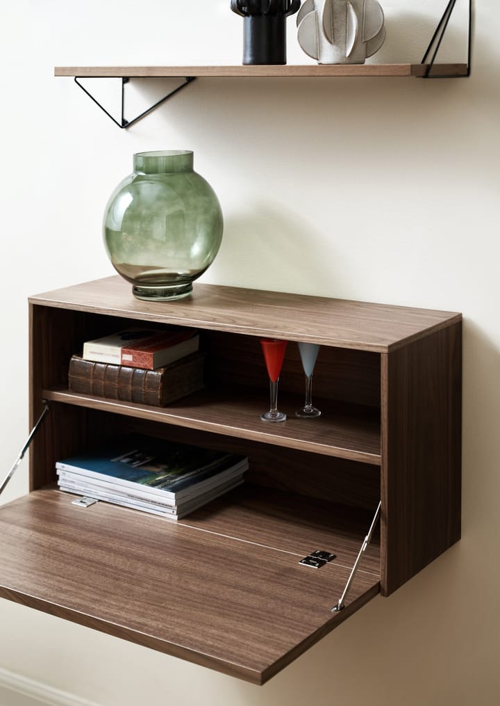 Nτουλάπι τοίχου, Pythagoras Cabinet, 38x80 εκ, Καρυδιά Maze