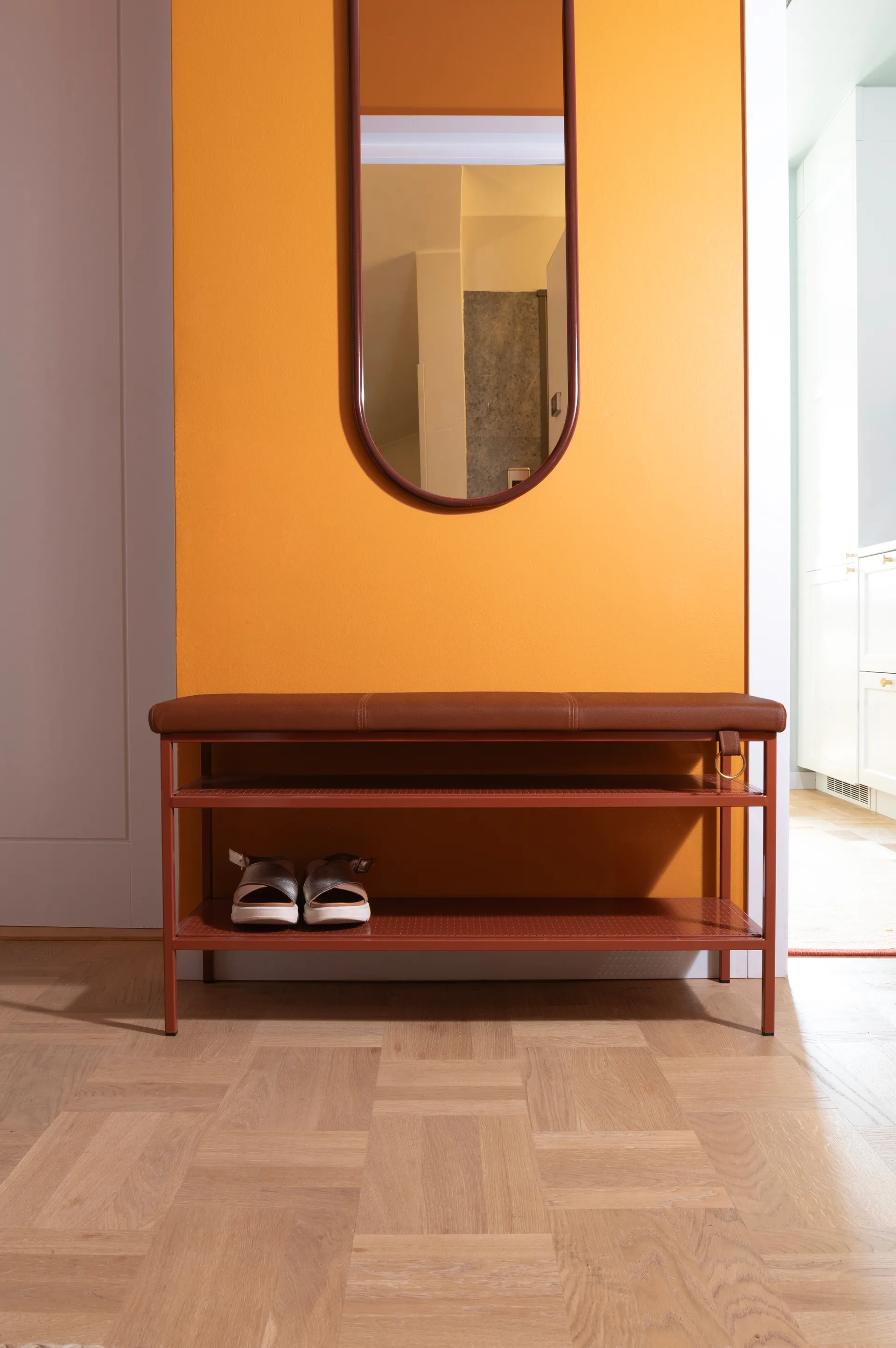 Nancy ράφι για παπούτσια, Cinnamon-vintage cognac Maze