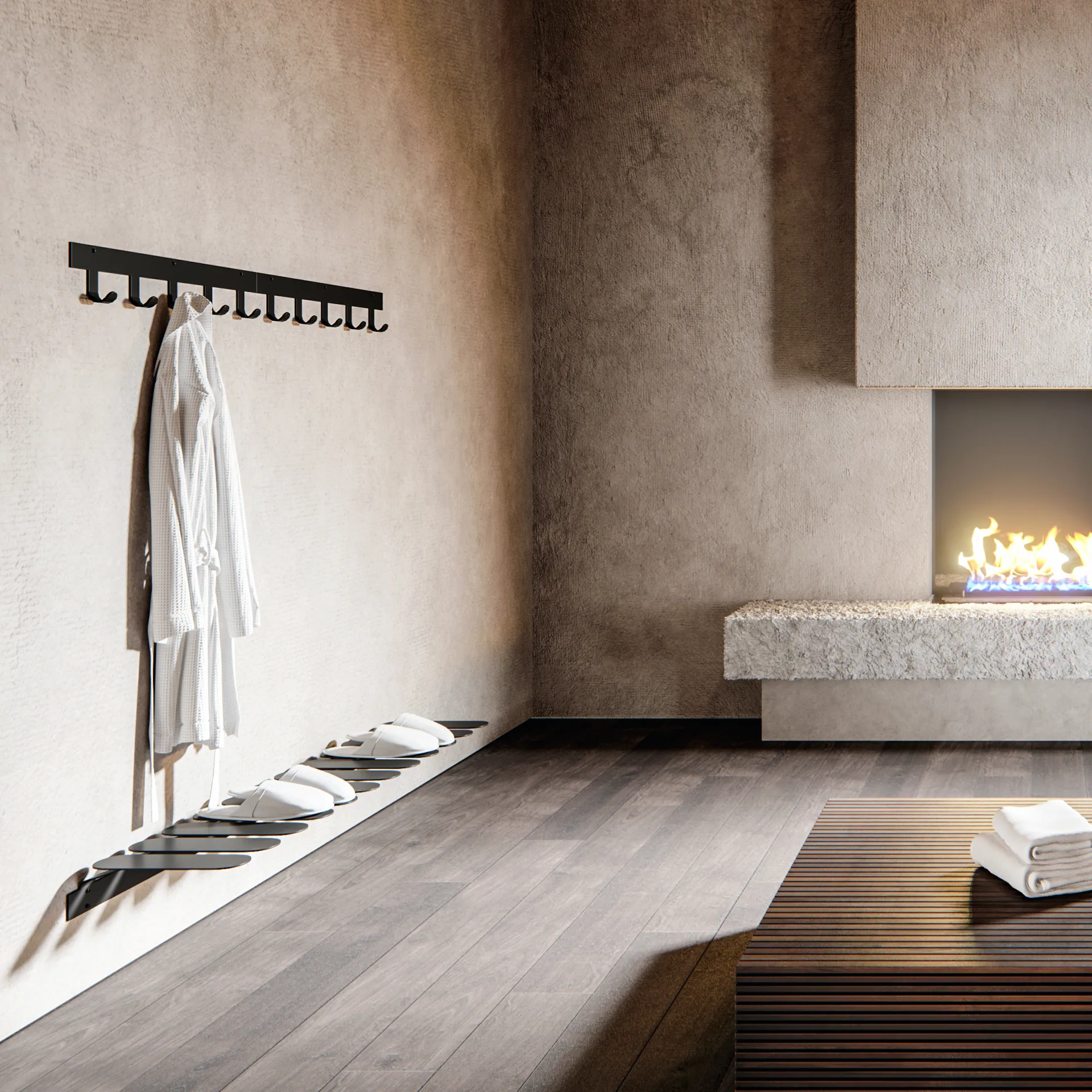 Only Hooks κρεμάστρα για παλτό, μαύρο Maze