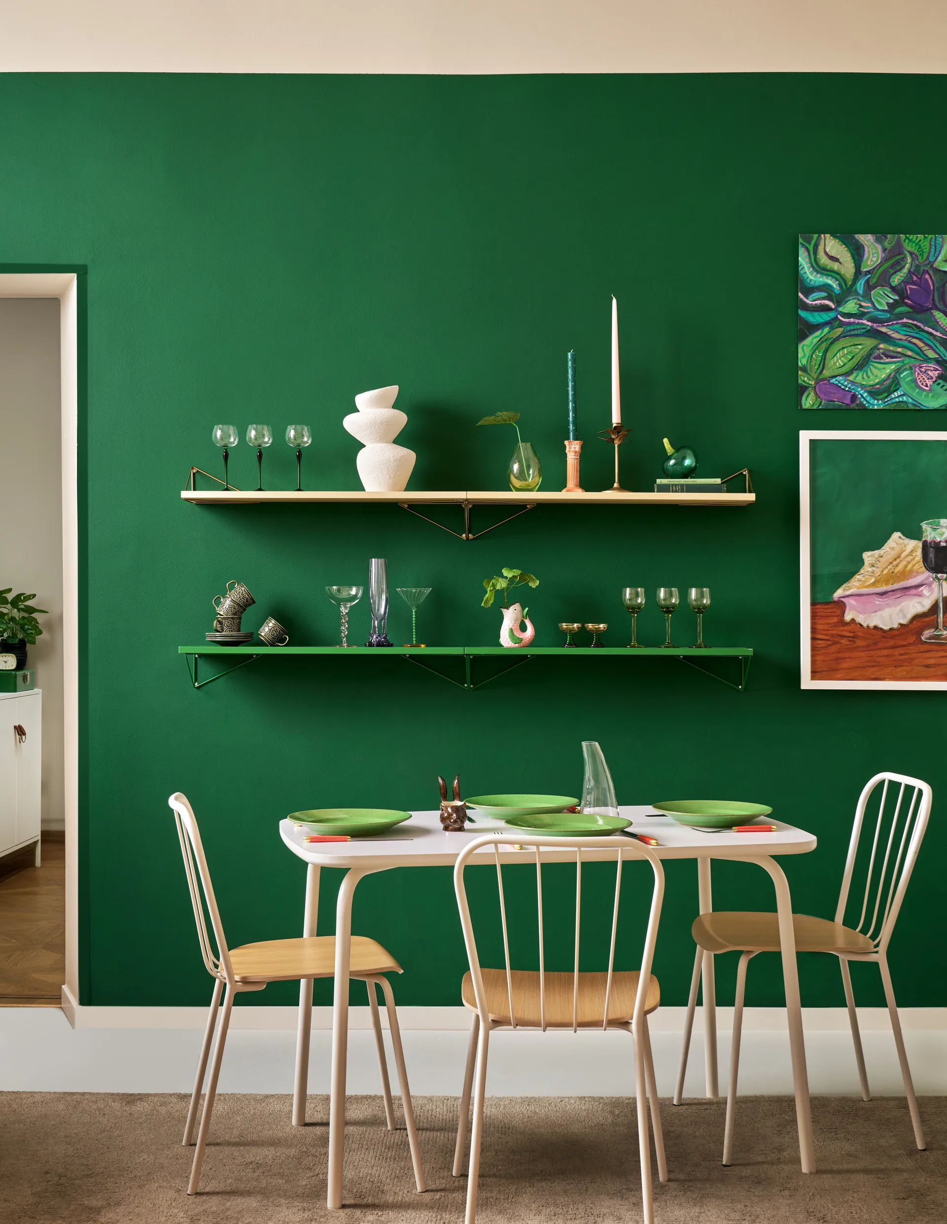 Pythagoras βραχίονες, συσκευασία 2 τεμαχίων, Fern green Maze