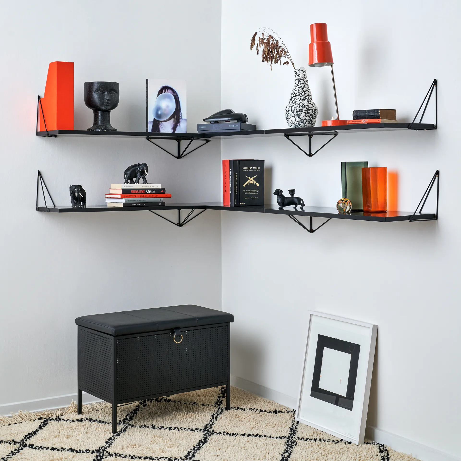 Pythagoras βραχίονες, συσκευασία 2 τεμαχίων, μαύρο Maze