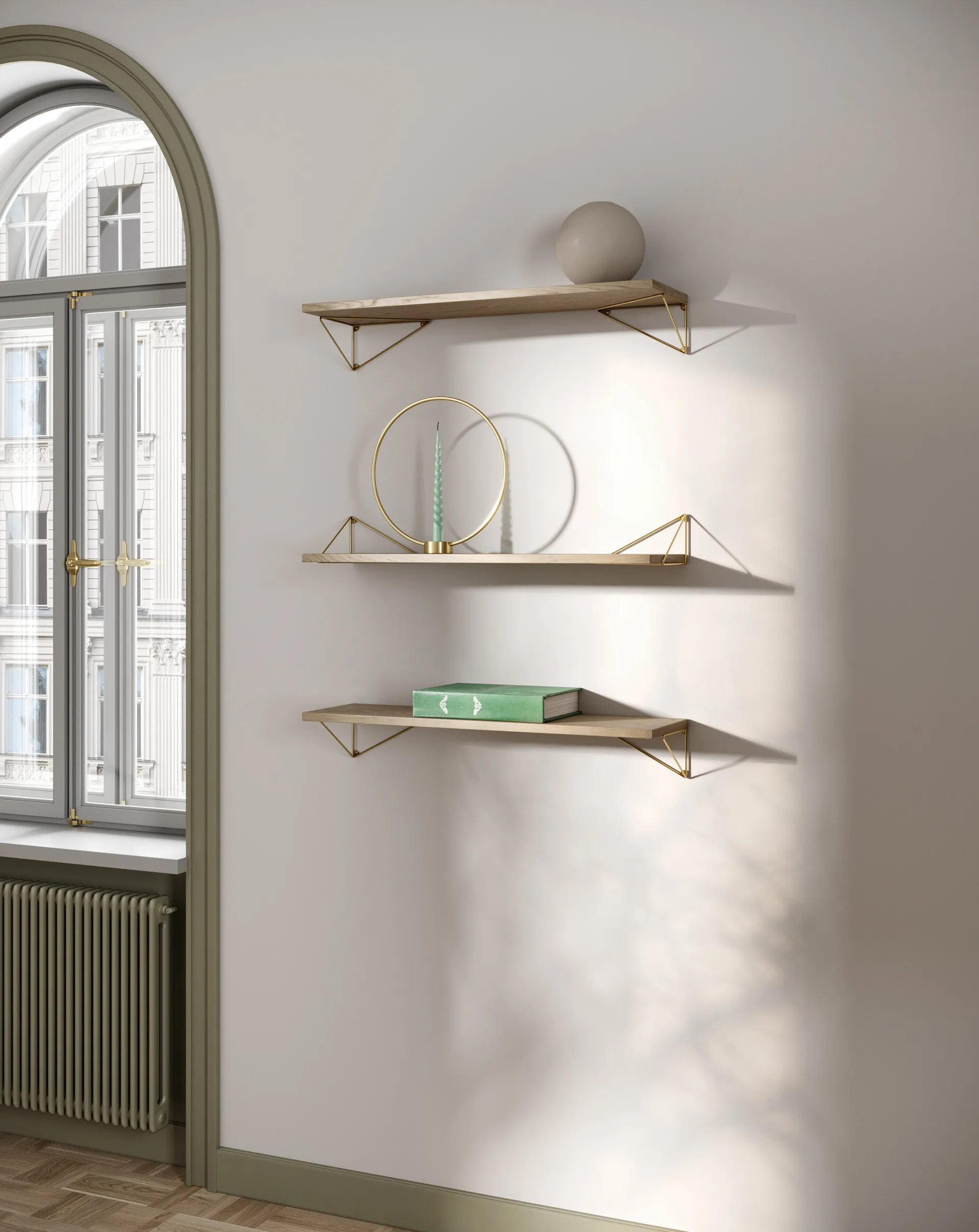 Pythagoras βραχίονες, συσκευασία 2 τεμαχίων, ορείχαλκος Maze