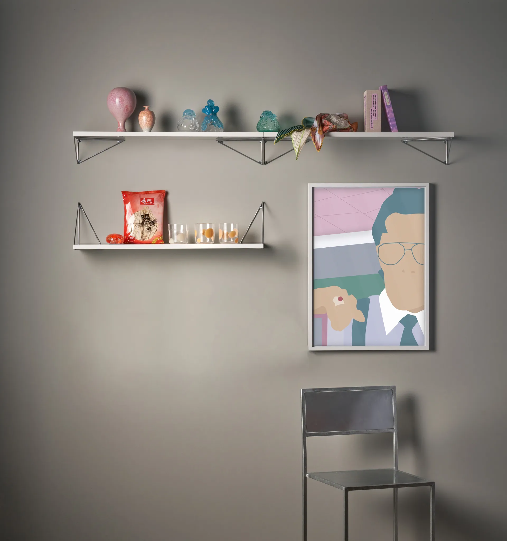 Pythagoras βραχίονες, συσκευασία 2 τεμαχίων, χρώμιο Maze