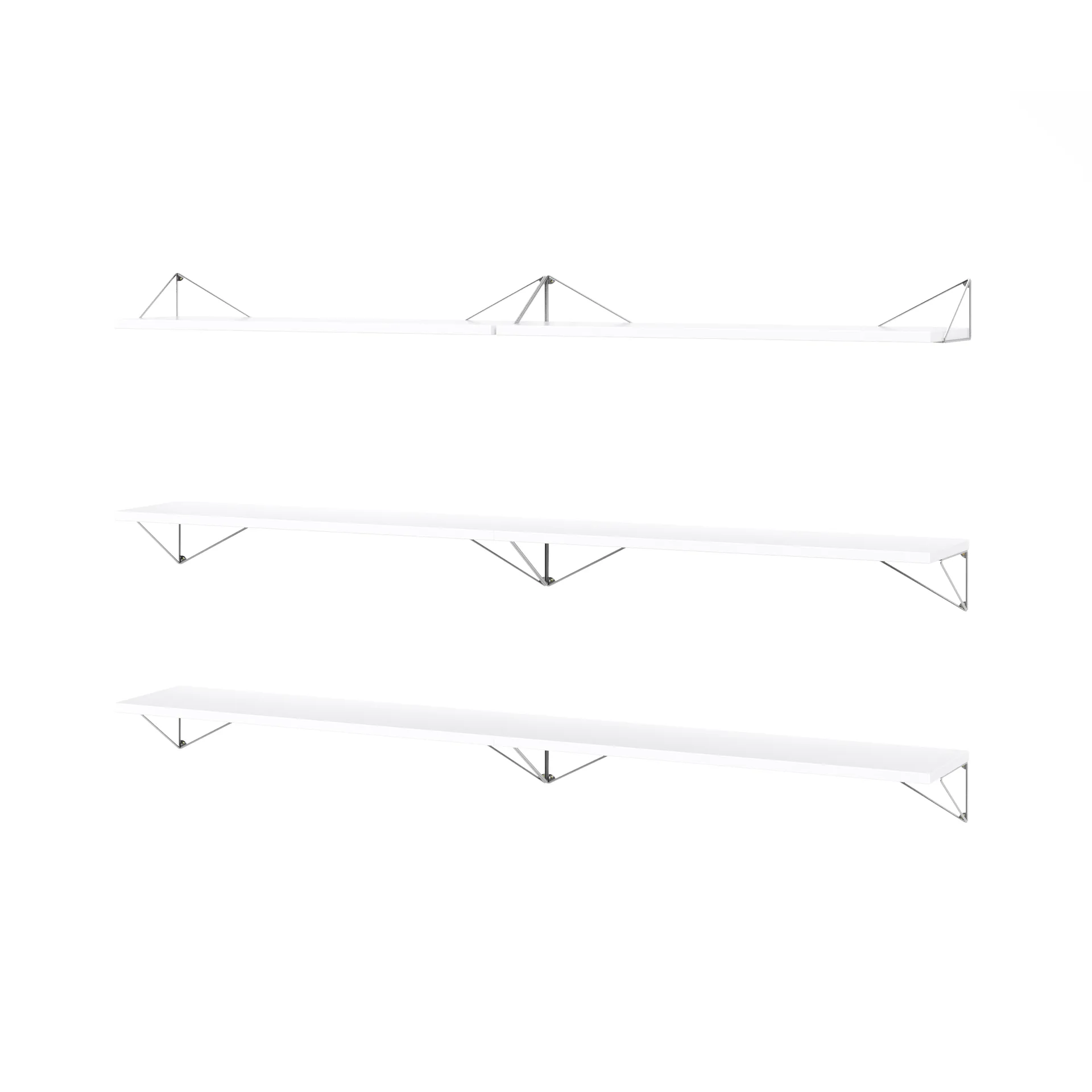 Σύστημα ραφιών Pythagoras Bundle B λευκό-Χρώμιο Maze