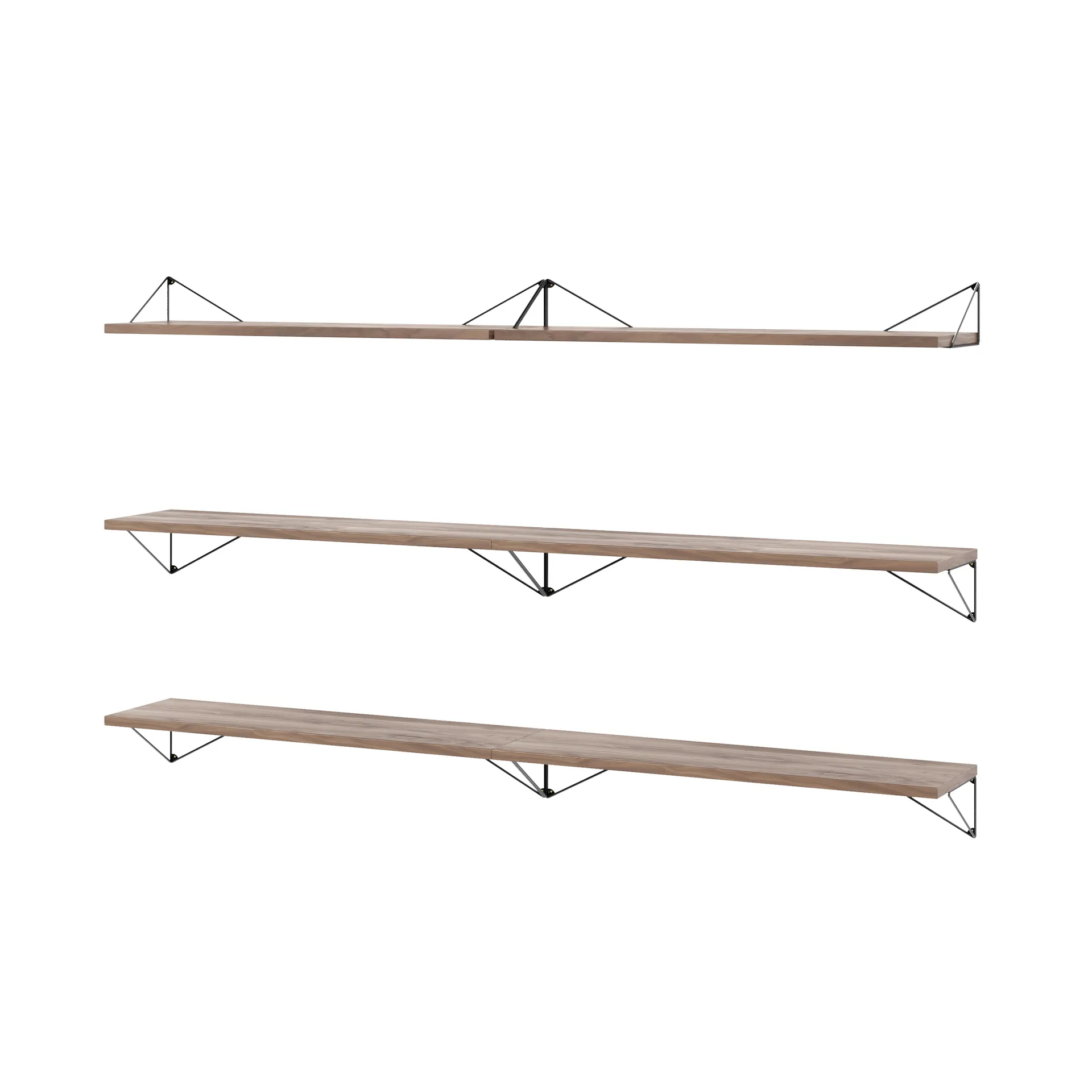 Σύστημα ραφιών Pythagoras Bundle B καρυδιά-μαύρο Maze