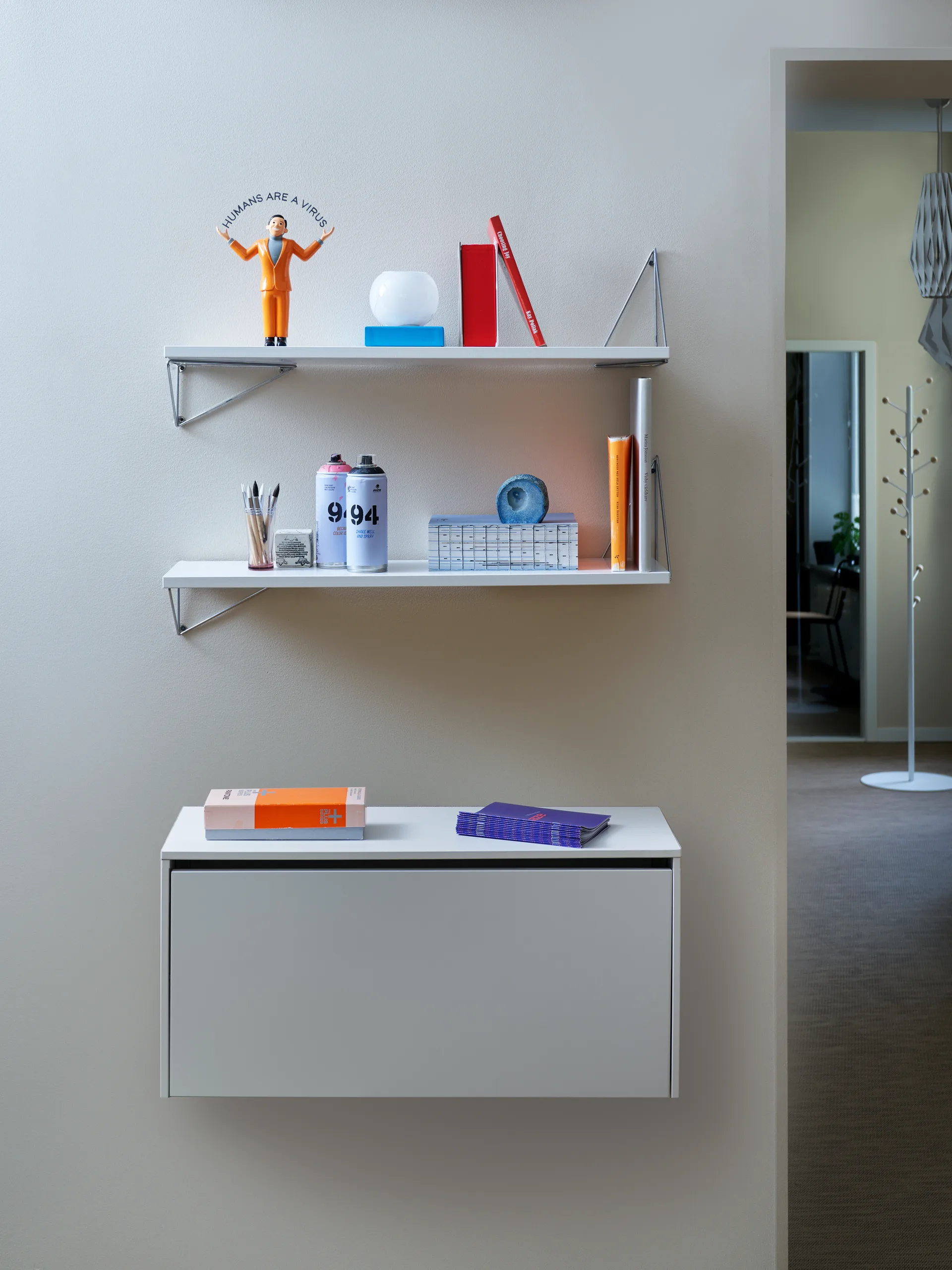 Σύστημα ραφιών Pythagoras Bundle F λευκό-λευκό Maze