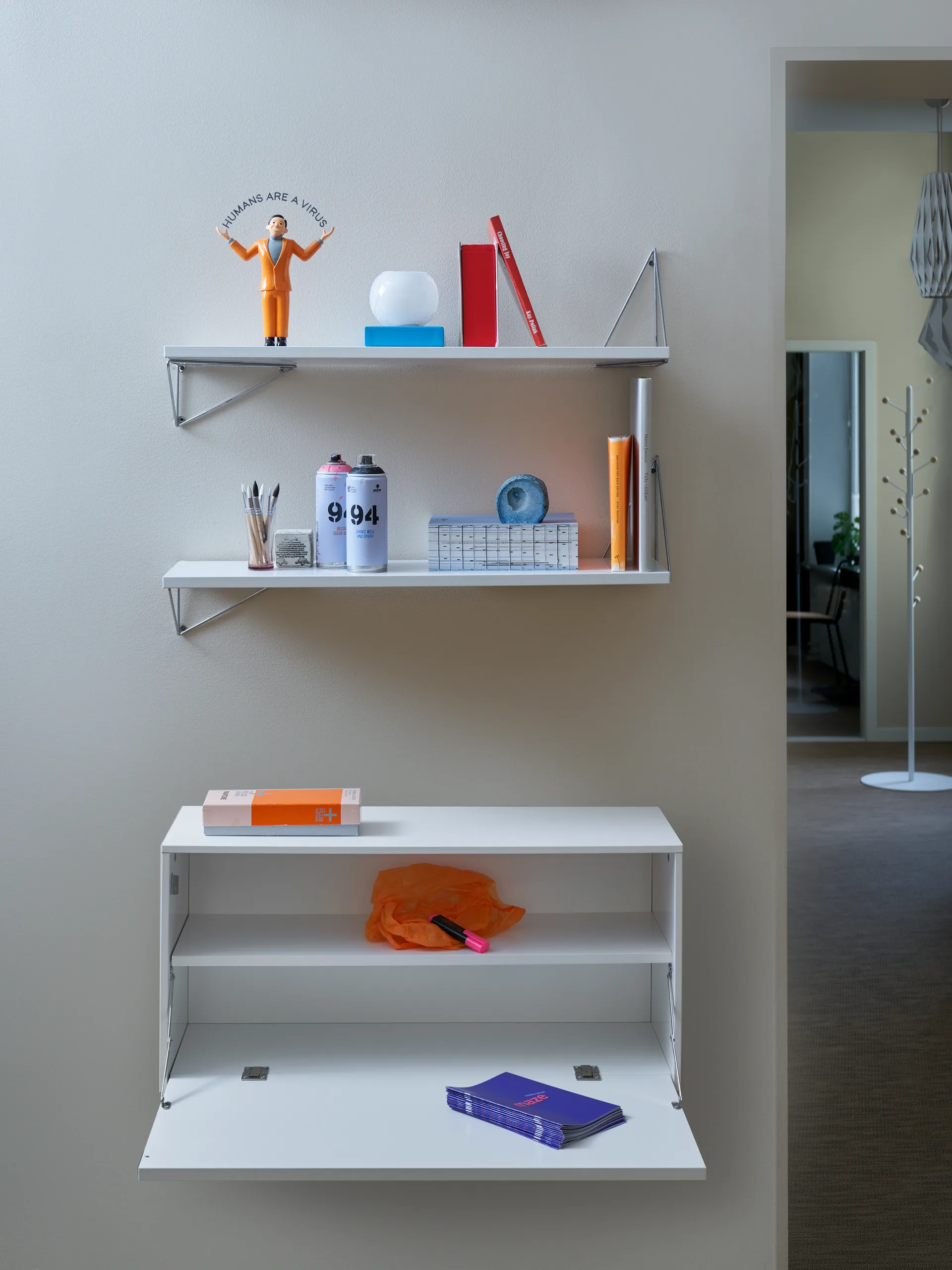 Σύστημα ραφιών Pythagoras Bundle F λευκό-λευκό Maze