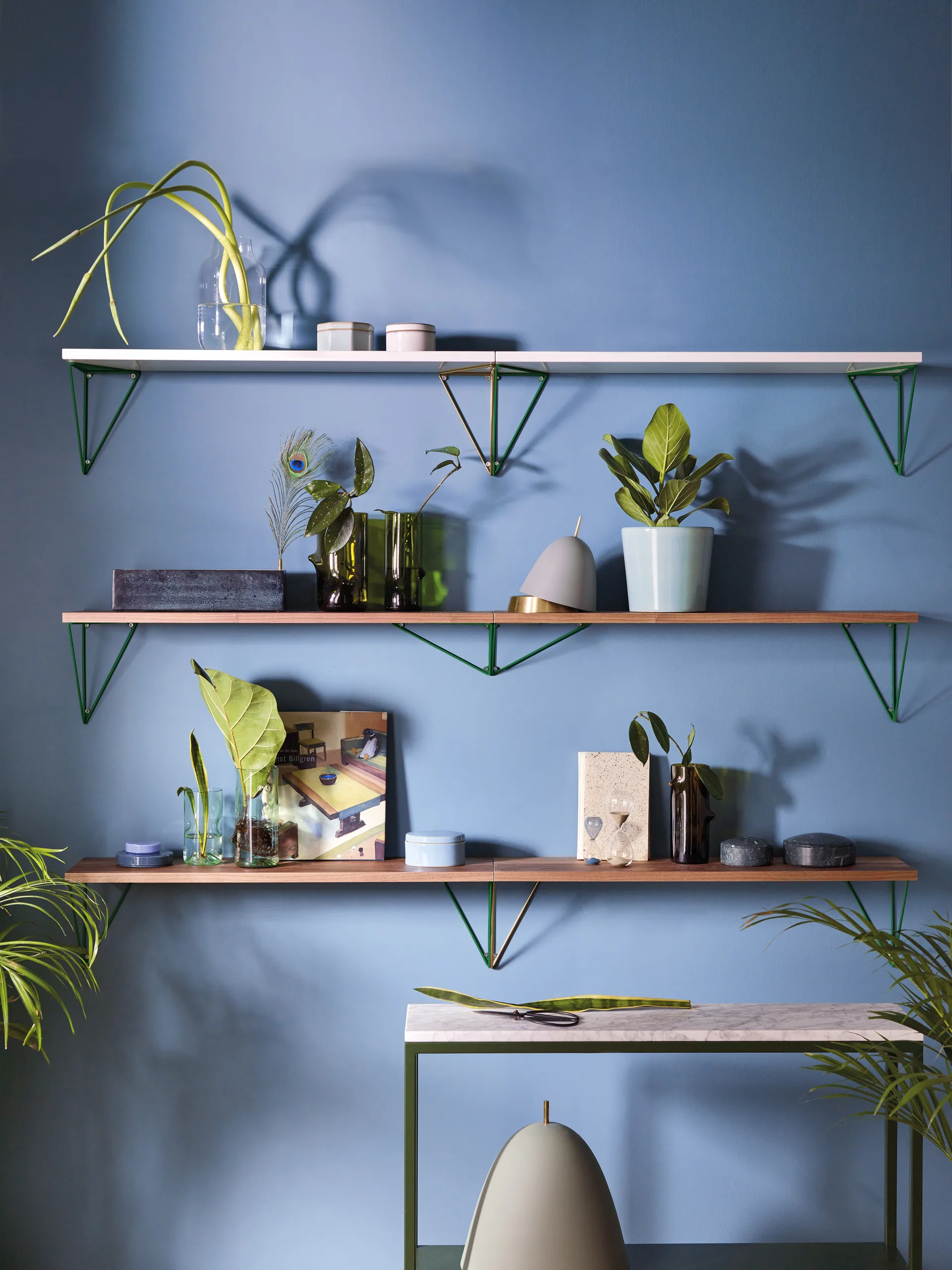 Pythagoras ράφι, λευκό Maze