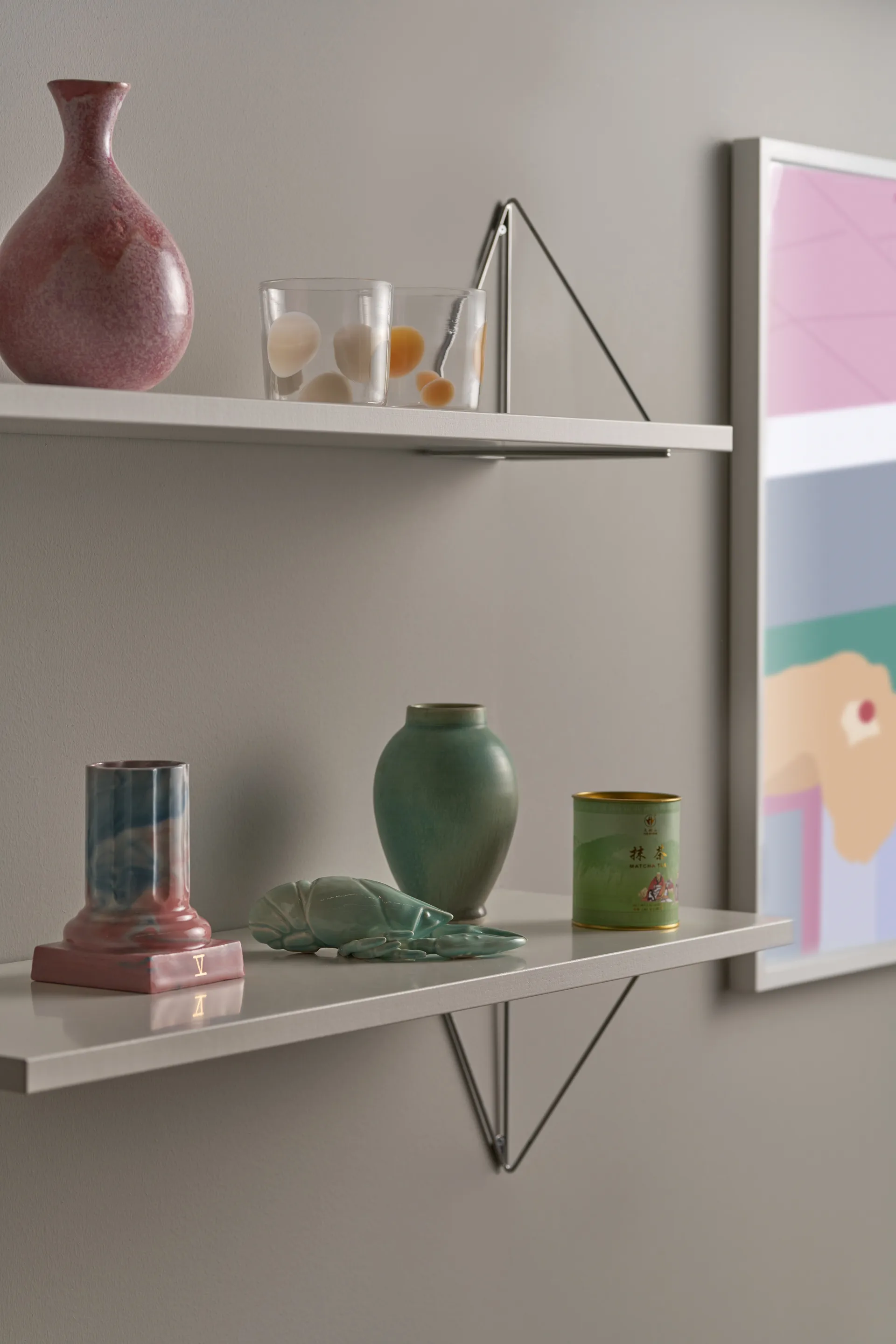 Pythagoras ράφι, λευκό Maze