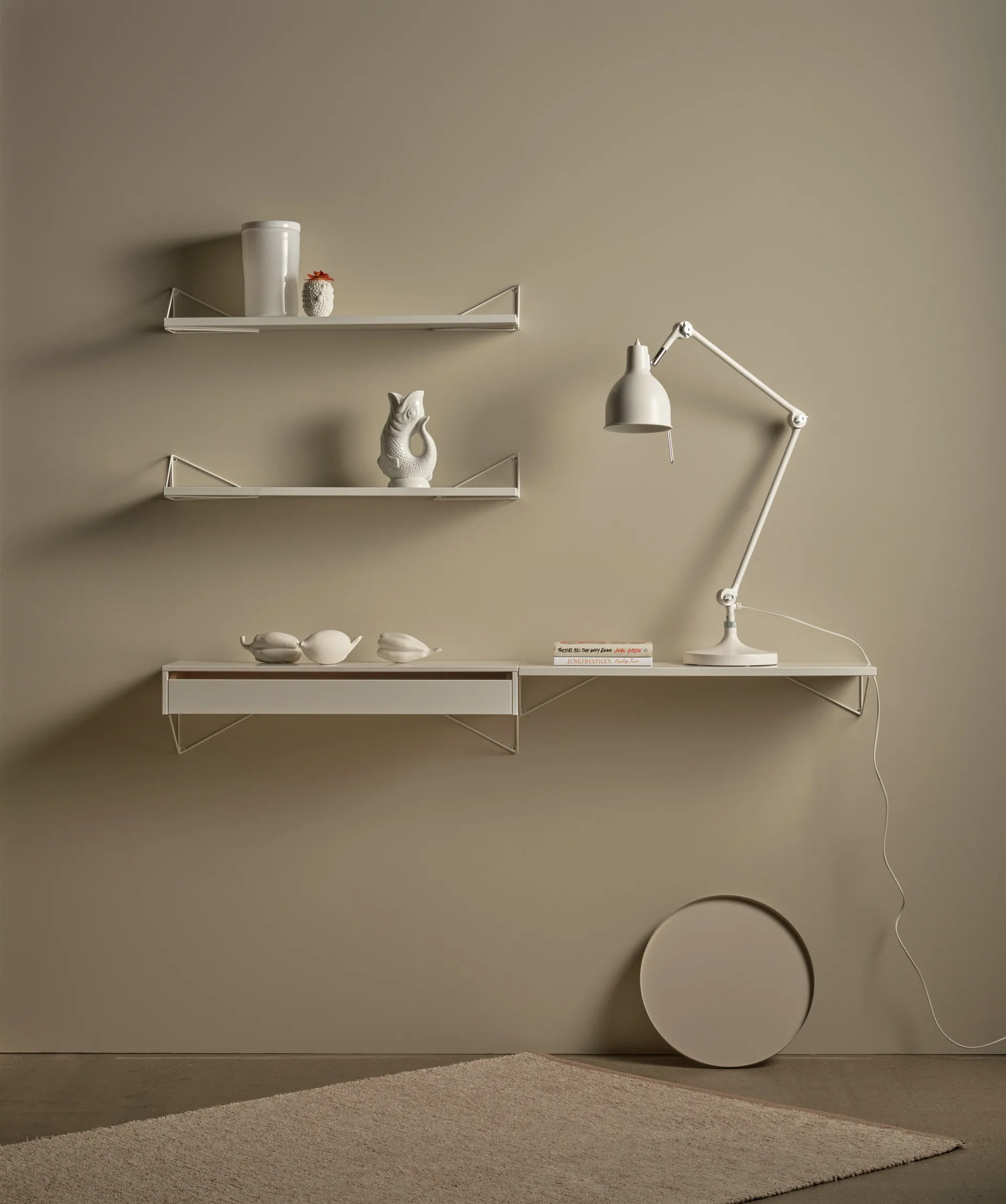 Pythagoras ράφι, μεγάλο, λευκό Maze