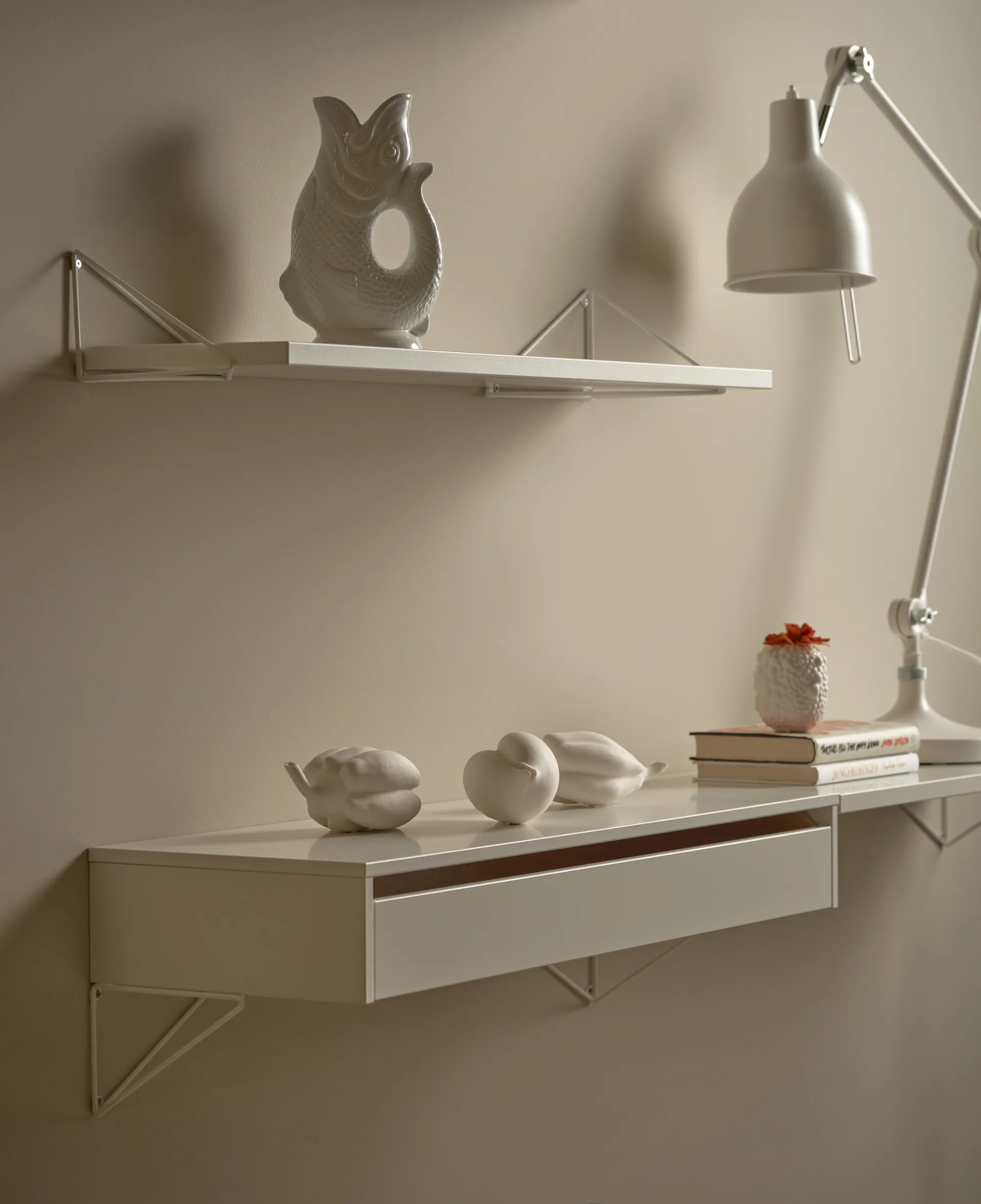 Pythagoras ράφι, μεγάλο, λευκό Maze