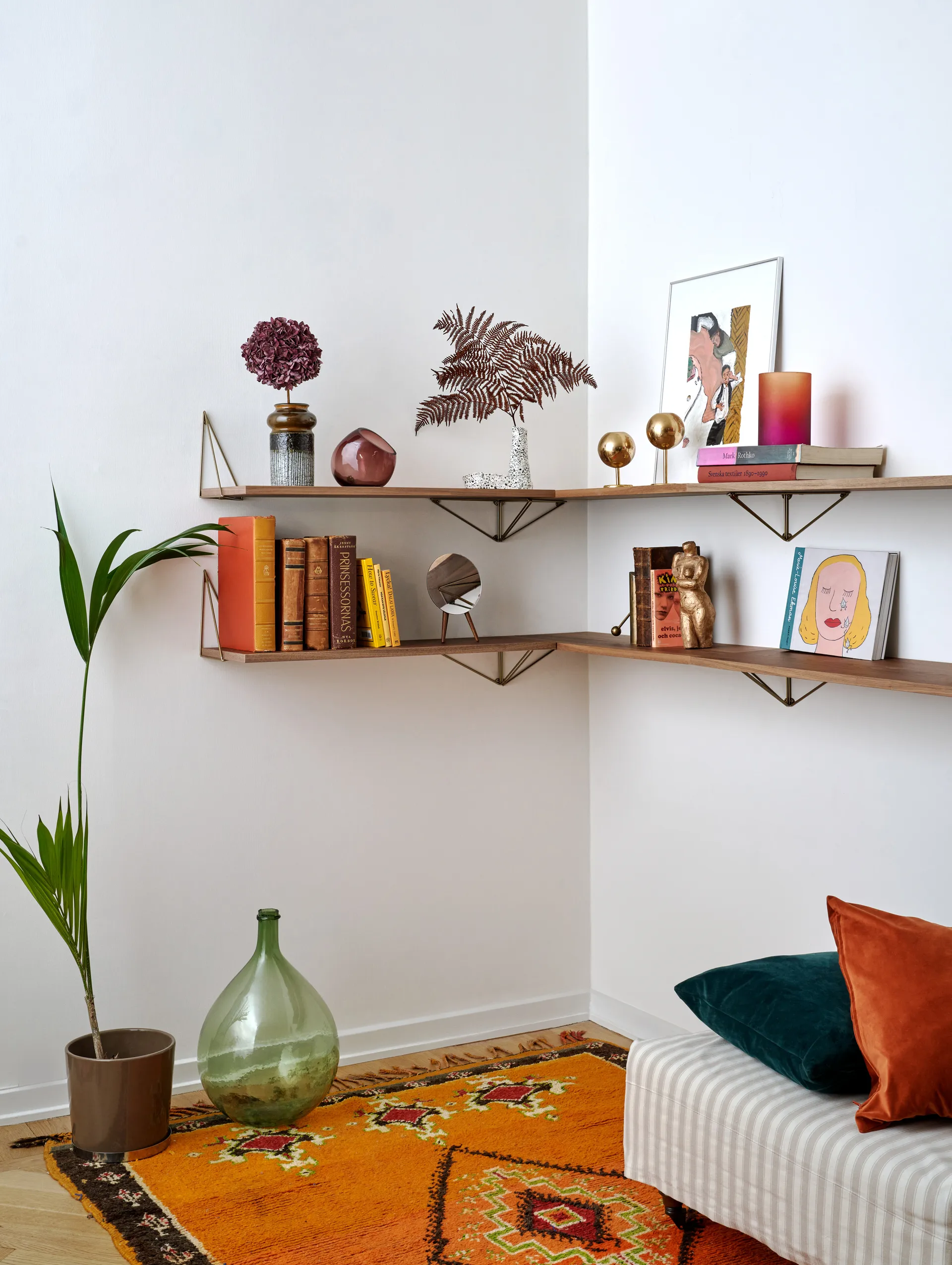 Pythagoras ράφι, μεγάλο, καρυδιά Maze