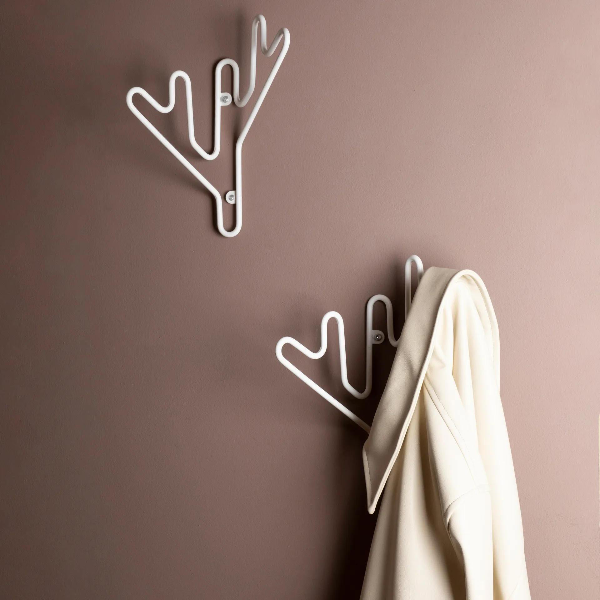 Twig κρεμάστρα για παλτό, λευκό Maze