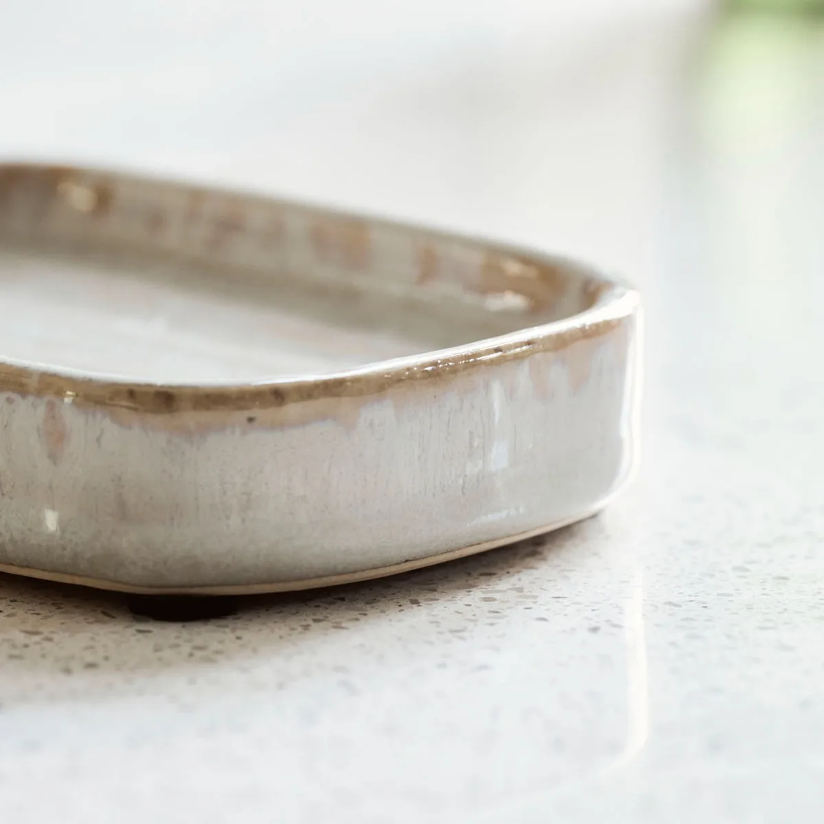 Σαπουνοθήκη Datura 8x12 cm, Shellish grey Meraki