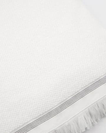 Meraki πετσέτα λευκό με γκρι - 100x180 cm - Meraki