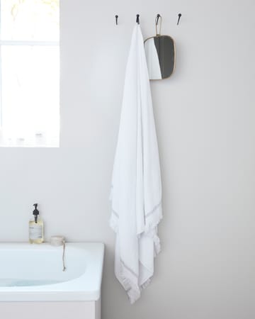 Meraki πετσέτα λευκό με γκρι - 100x180 cm - Meraki