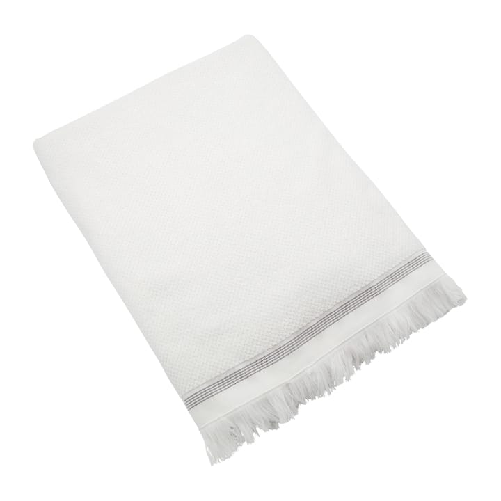 Meraki πετσέτα λευκό με γκρι - 100x180 cm - Meraki