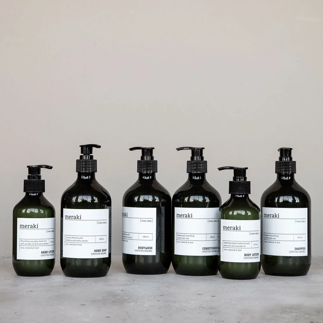 Meraki λοσιόν χεριών 275 ml, Δροσιά λινού Meraki