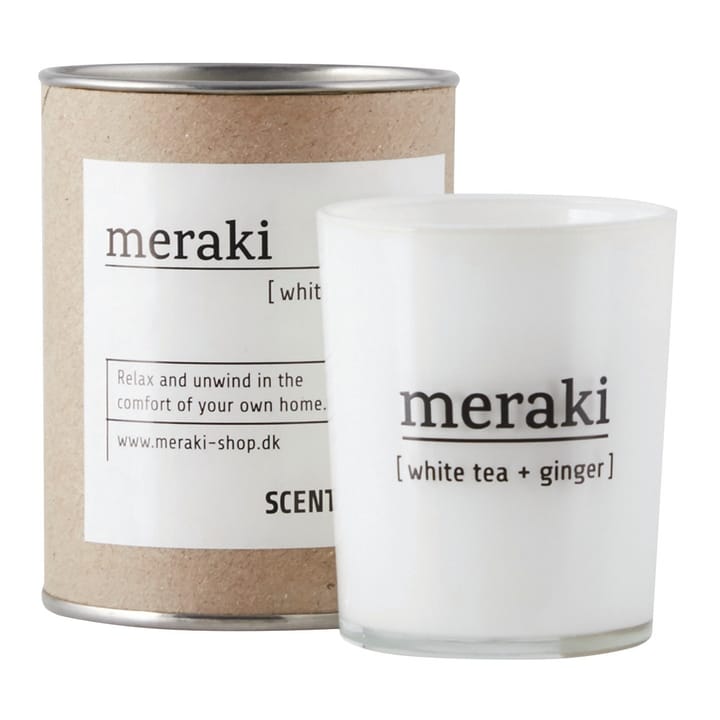 Meraki αρωματικό κερί 35 ώρες - Λευκό τσάι-τζίντζερ - Meraki
