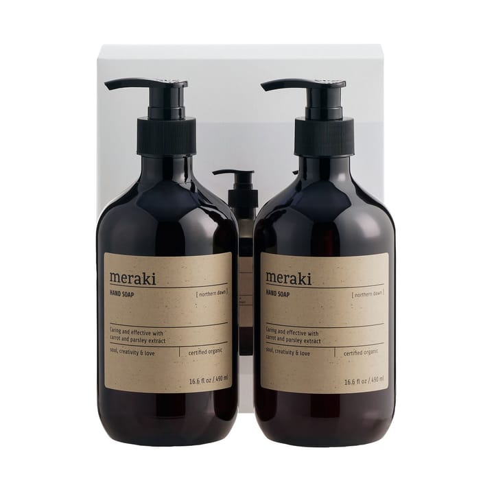 Σετ δώρου Meraki σαπούνι χεριών 490 ml 2-τεμ., Βορεινή αυγή Meraki